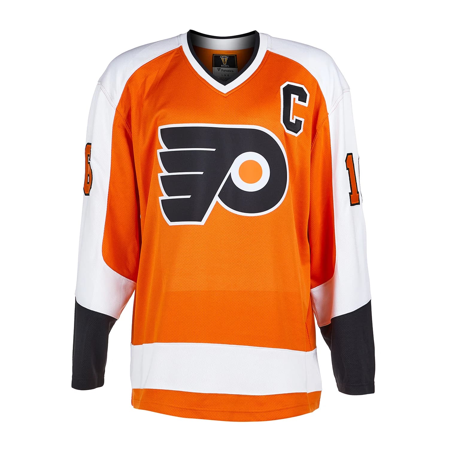 Bobby Clarke Signed Philadelphia Flyers Throwback Breakaway Jersey Bobby Clarke Jersey throwback-breakaway, Philadelphia Flyers, view 2, supplier stock photo