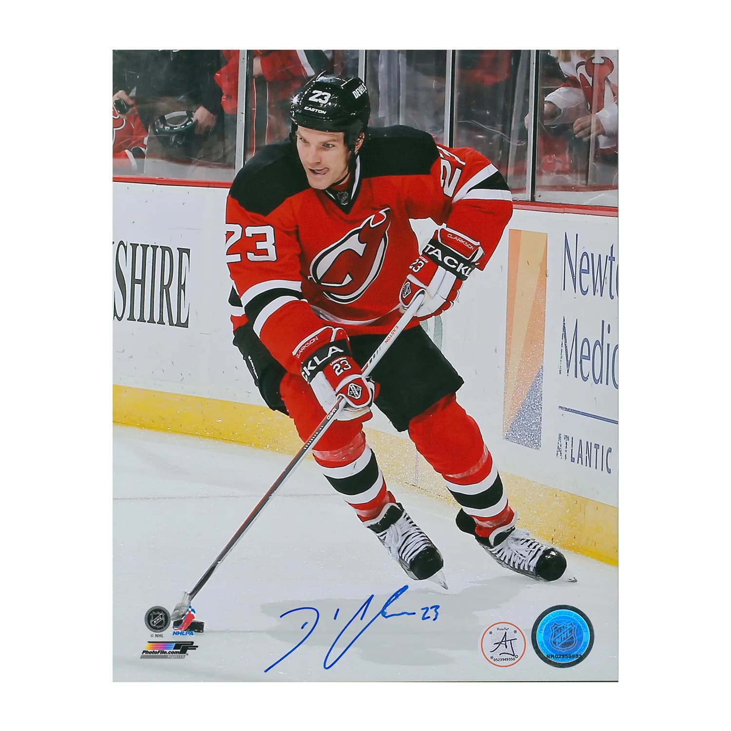 David Clarkson Autographed New Jersey Devils Game Action 8x10 Photo David Clarkson Jersey 8x10-game-action, New Jersey Devils, supplier stock photo