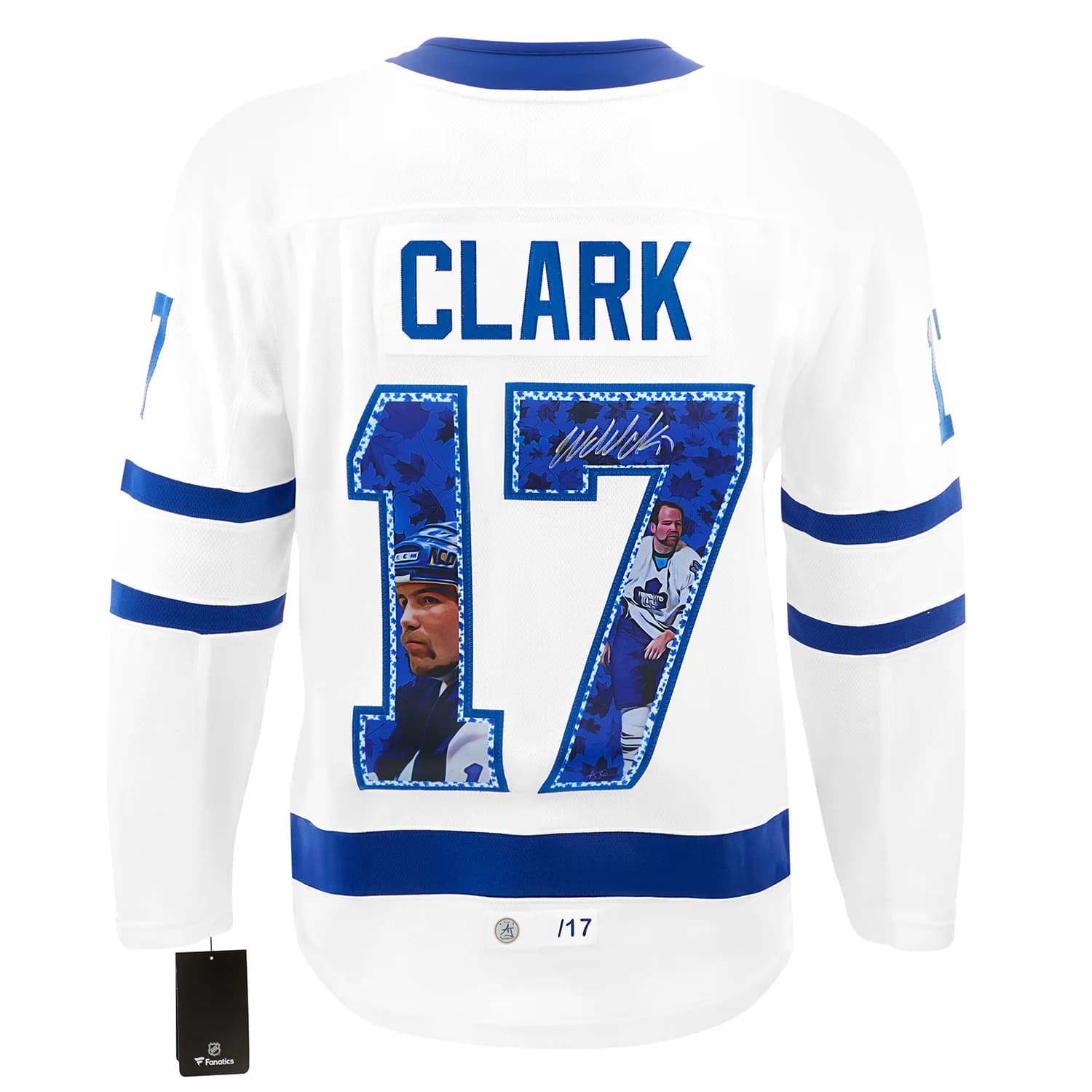 Wendel Clark Signed Toronto Maple Leafs Star Profile Art Jersey #/17 Wendel Clark Jersey star-profile-art-17, Toronto Maple Leafs, supplier stock photo