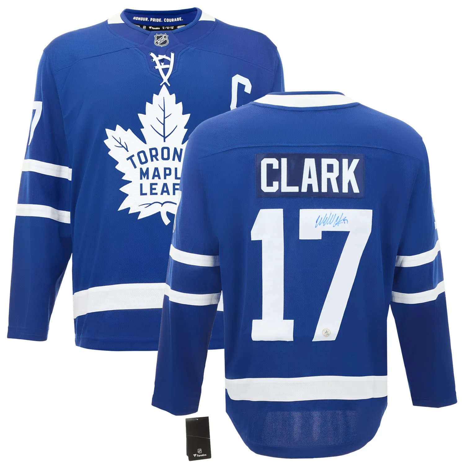Wendel Clark Autographed Toronto Maple Leafs Fanatics Breakaway Jersey Wendel Clark Jersey breakaway, Toronto Maple Leafs, view 3, supplier stock photo