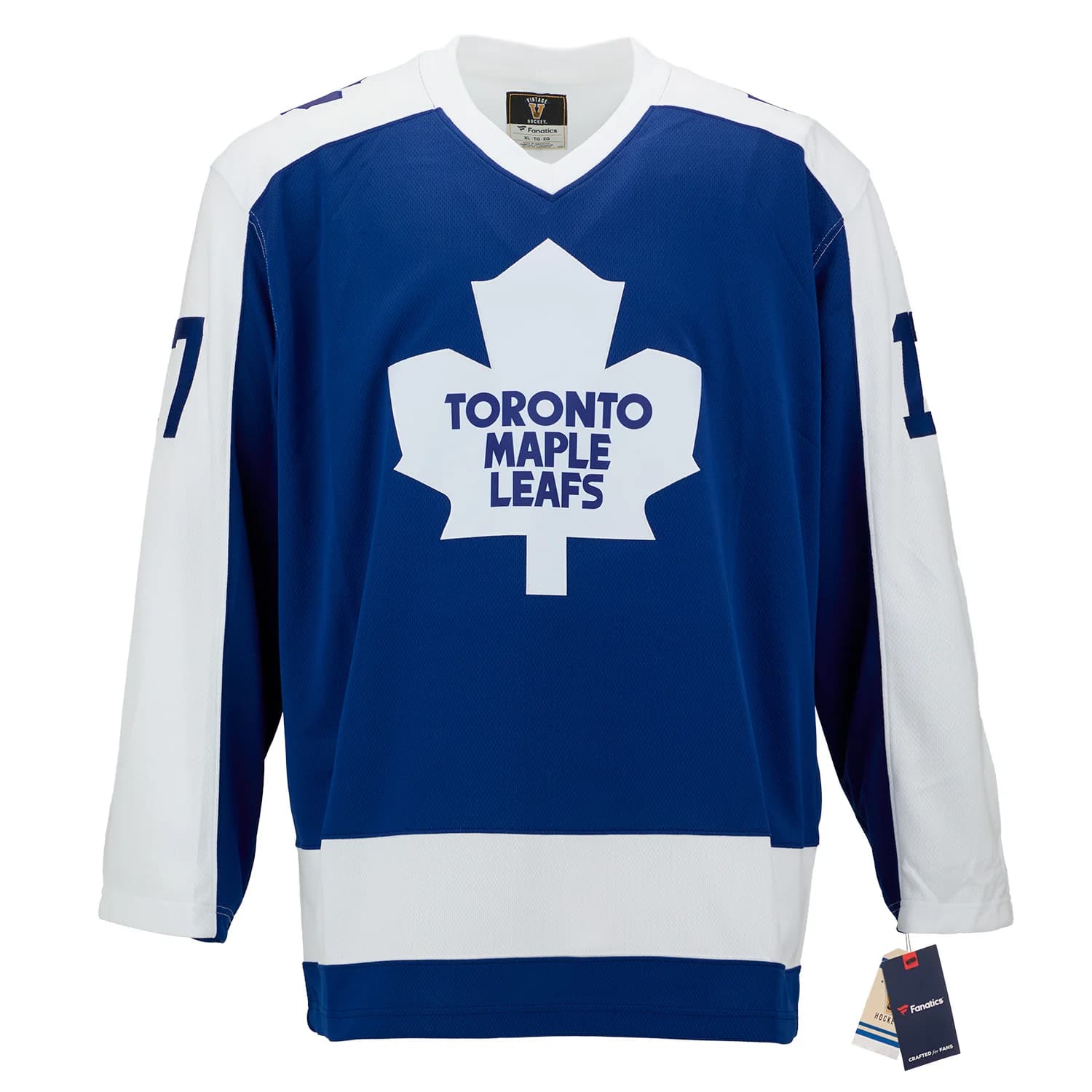 Wendel Clark Signed & Inscribed Toronto Maple Leafs Fanatics Throwback Jersey Wendel Clark Jersey inscribed-throwback, Toronto Maple Leafs, view 2, supplier stock photo