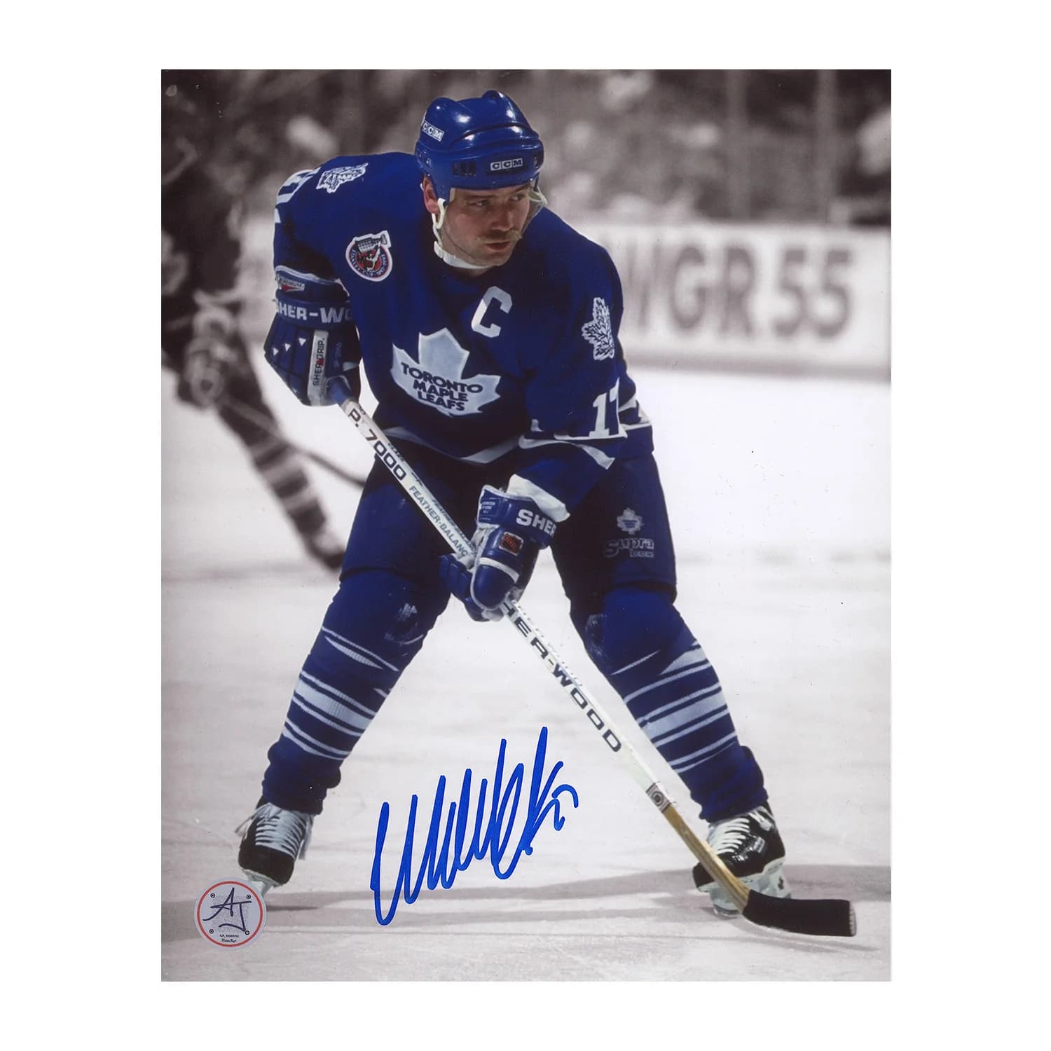 Wendel Clark Autographed Toronto Maple Leafs colour Isolation 8x10 Photo Wendel Clark Photo 8x10-colour-isolation, Toronto Maple Leafs, supplier stock photo
