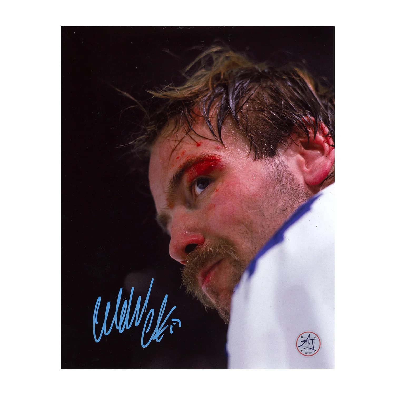 Wendel Clark Signed Toronto Maple Leafs Bloody Portrait 8x10 Photo Wendel Clark Photo 8x10-bloody-portrait, Toronto Maple Leafs, supplier stock photo