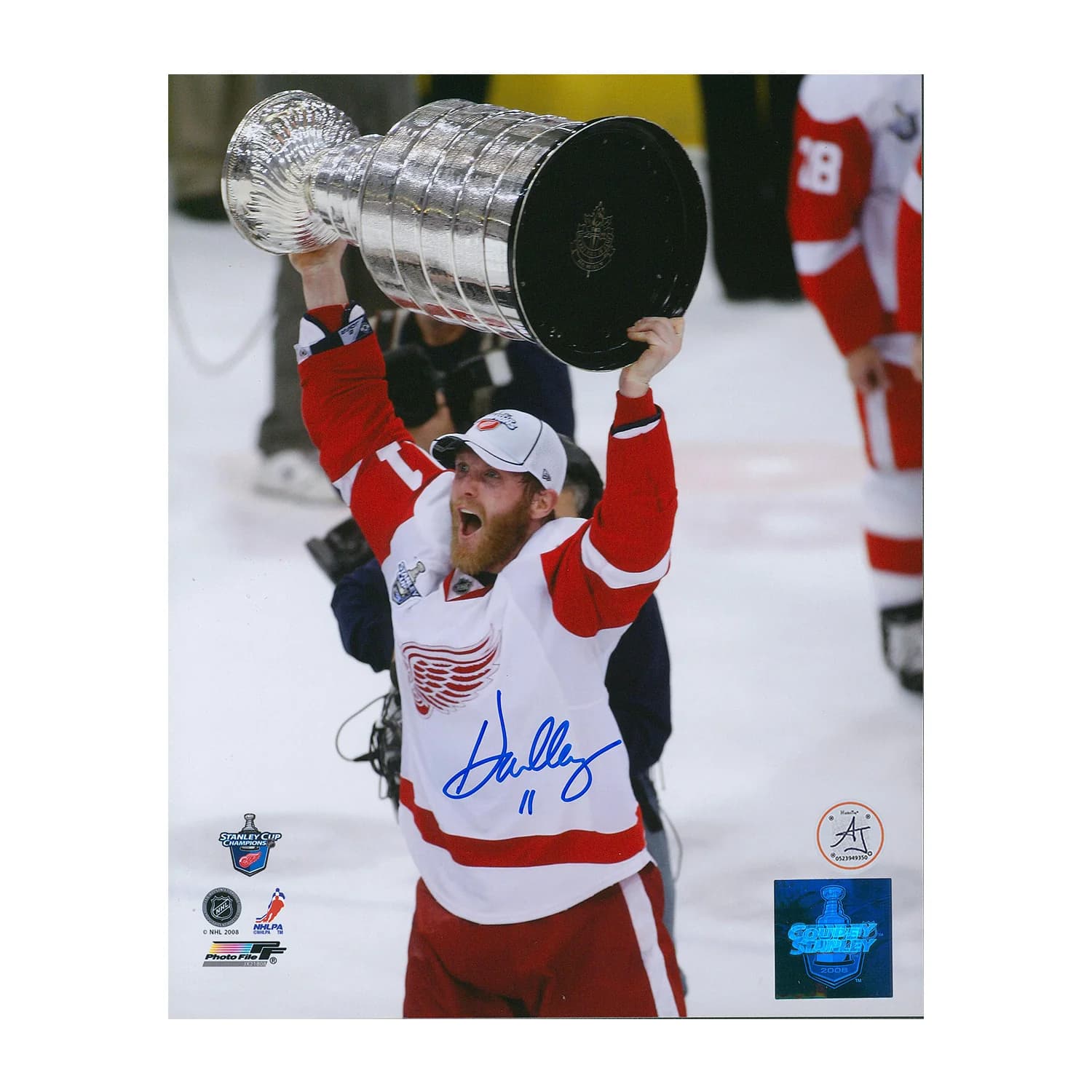 Daniel Cleary Autographed Detroit Red Wings Stanley Cup 8x10 Photo Daniel Cleary Photo 8x10-stanley-cup, Detroit Red Wings, supplier stock photo