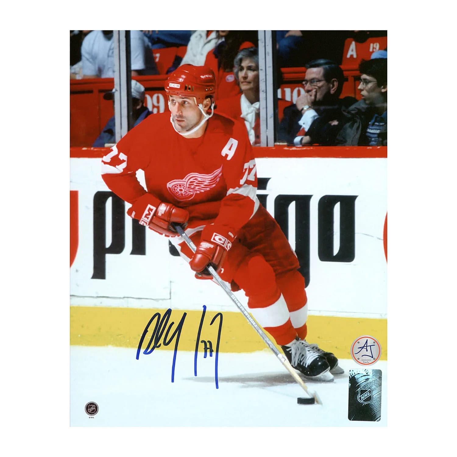 Paul Coffey Autographed Detroit Red Wings Stickhandling 8x10 Photo Paul Coffey Photo 8x10-stickhandling, Detroit Red Wings, supplier stock photo