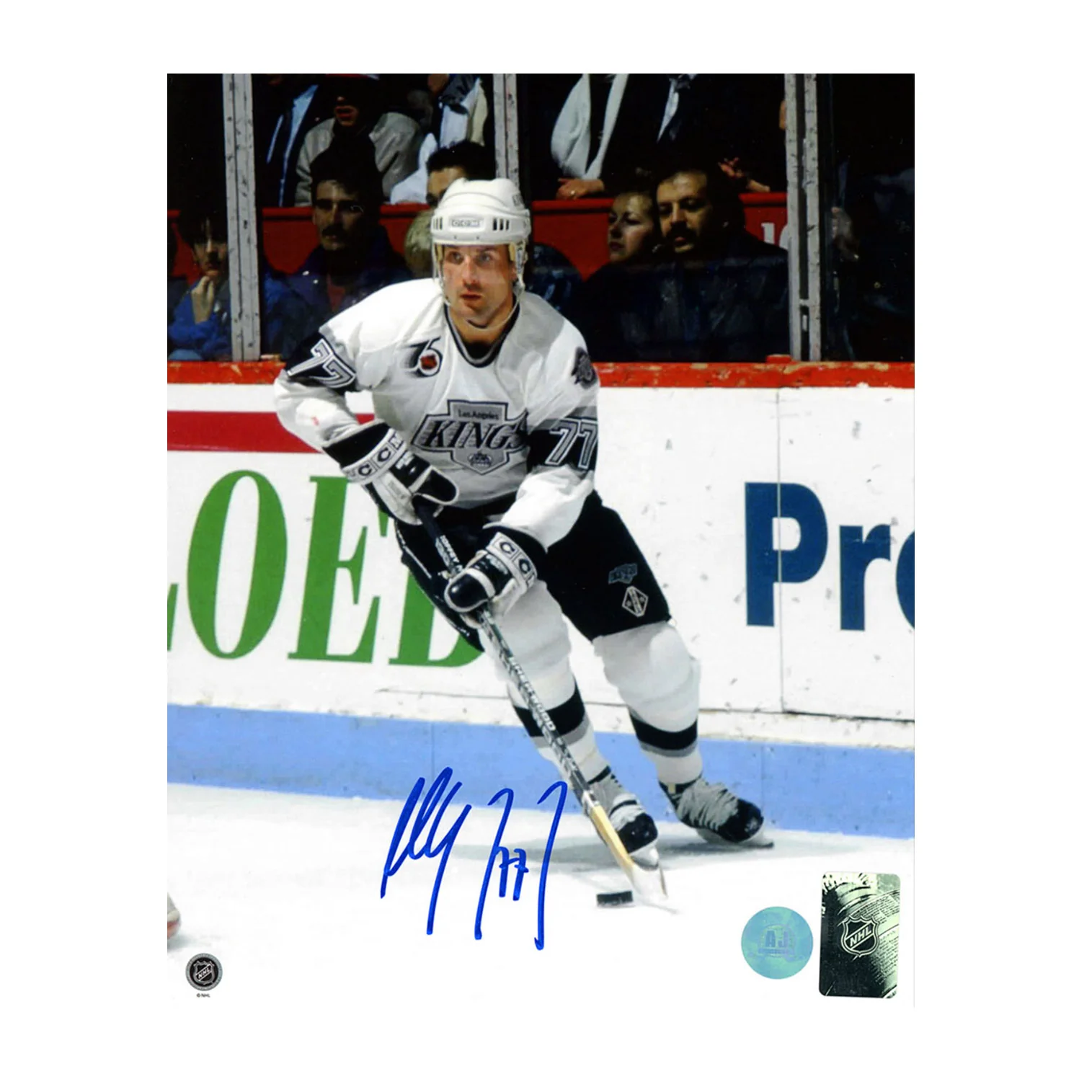 Paul Coffey Autographed Los Angeles Kings Stickhandling 8x10 Photo Paul Coffey Photo 8x10-stickhandling, Los Angeles Kings, supplier stock photo