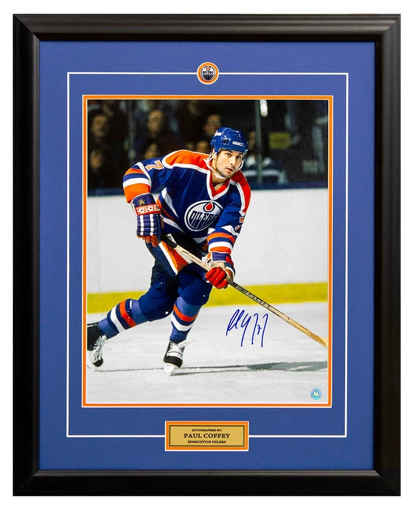 Paul Coffey Edmonton Oilers Autographed Hockey 26x32 Frame Paul Coffey Other 26x32-hockey-frame, Edmonton Oilers, supplier stock photo