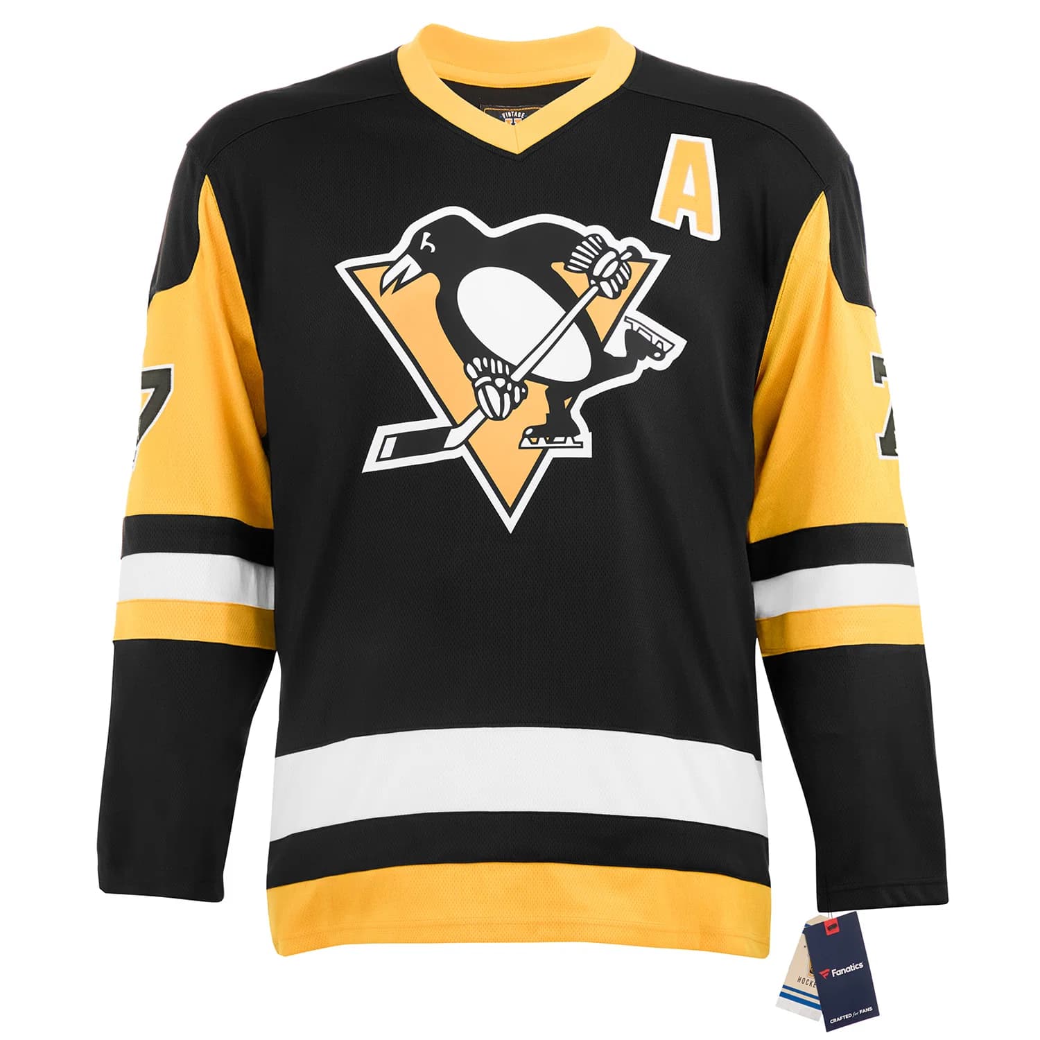Paul Coffey Signed Pittsburgh Penguins Throwback Breakaway Jersey Paul Coffey Jersey throwback-breakaway, Pittsburgh Penguins, view 2, supplier stock photo