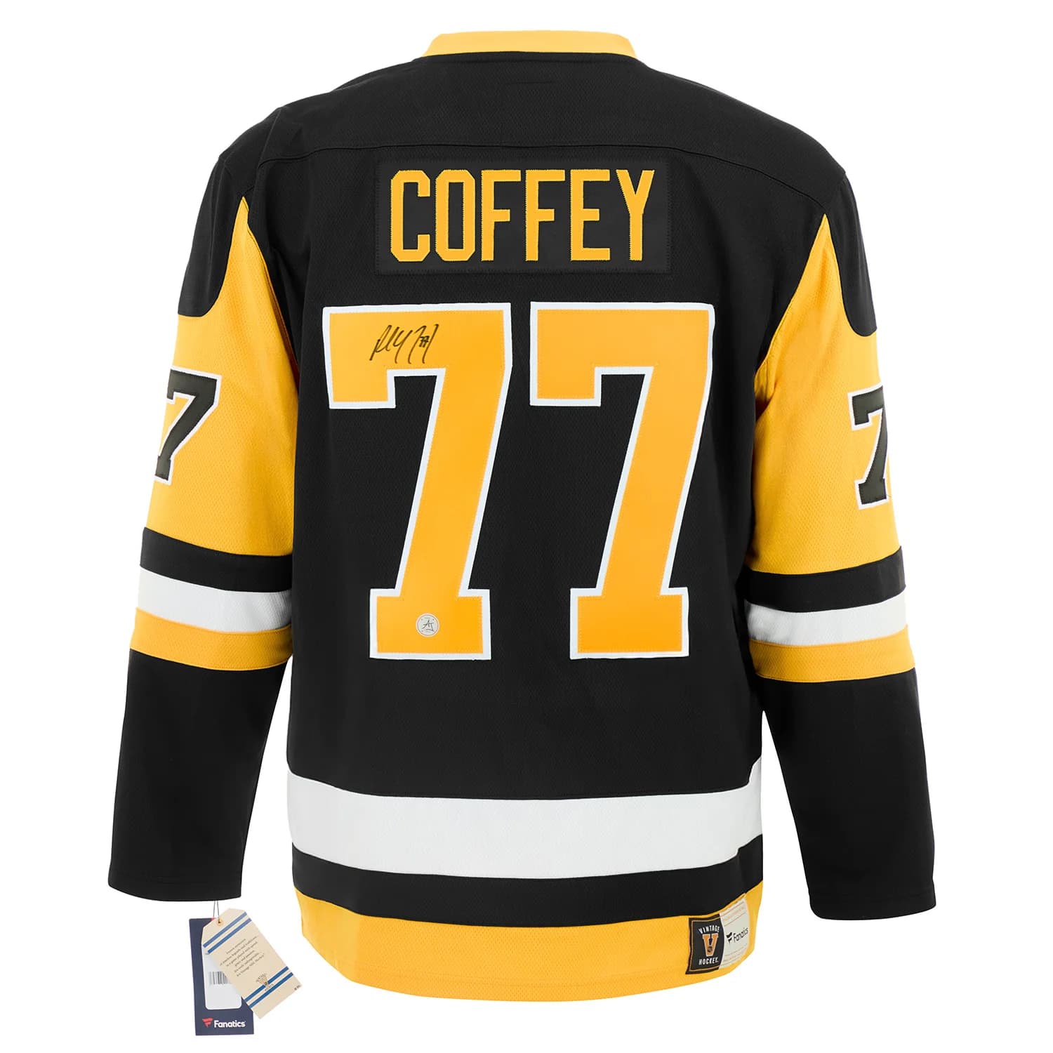 Paul Coffey Signed Pittsburgh Penguins Throwback Breakaway Jersey Paul Coffey Jersey throwback-breakaway, Pittsburgh Penguins, supplier stock photo