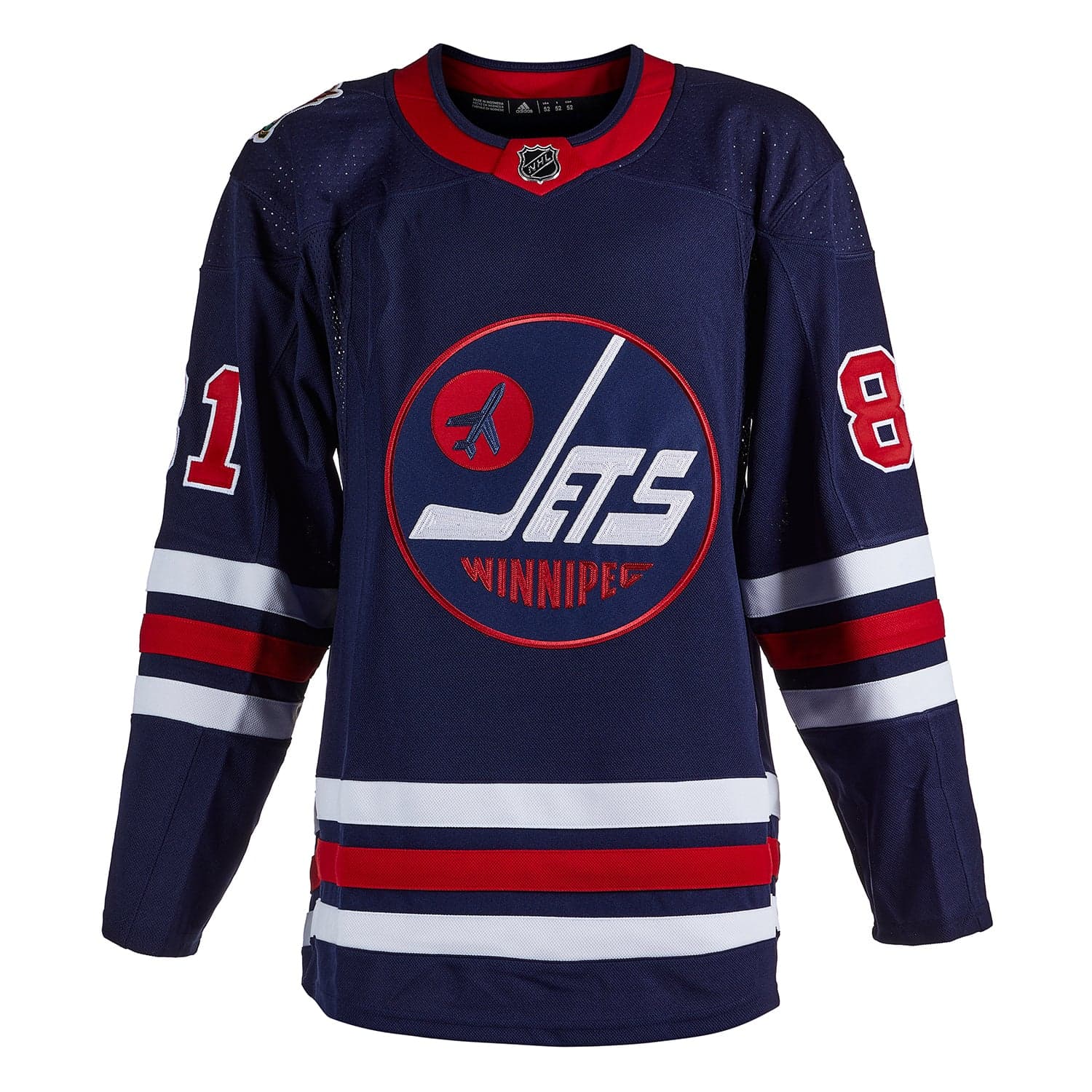 Kyle Connor Signed Winnipeg Jets 2019 Heritage Classic adidas Jersey Kyle Connor Jersey 2019-heritage-classic-adidas, Winnipeg Jets, view 2, supplier stock photo