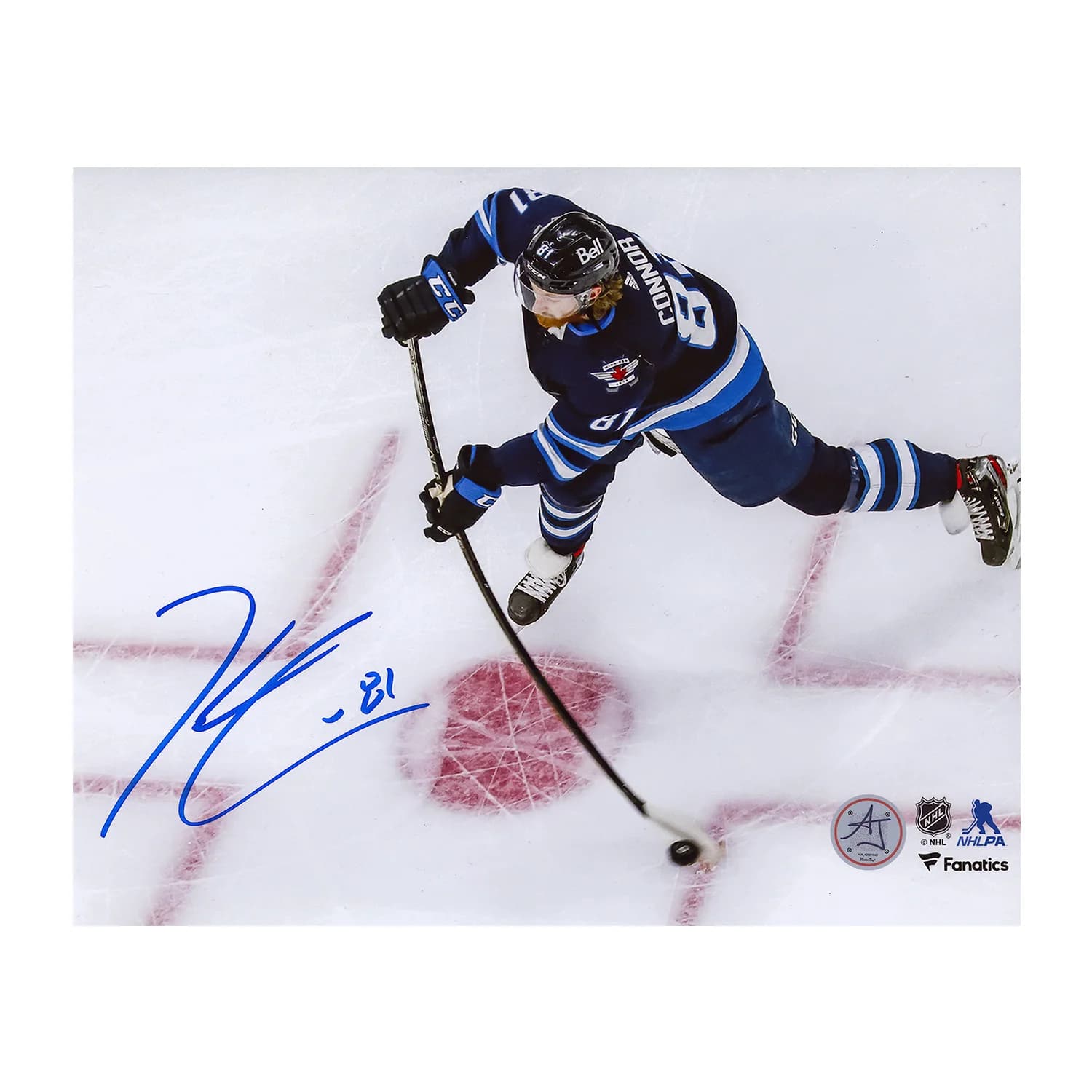 Kyle Connor Signed Winnipeg Jets Shooting 8x10 Photo Kyle Connor Photo 8x10-shooting, Winnipeg Jets, supplier stock photo