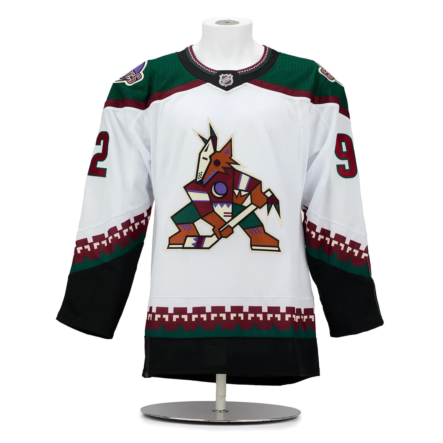 Logan Cooley Arizona Coyotes Signed & Dated 1st Game adidas Jersey #1/92 Logan Cooley Jersey logan-cooley-arizona-coyotes-dated-1st, Arizona Coyotes, view 2, supplier stock photo