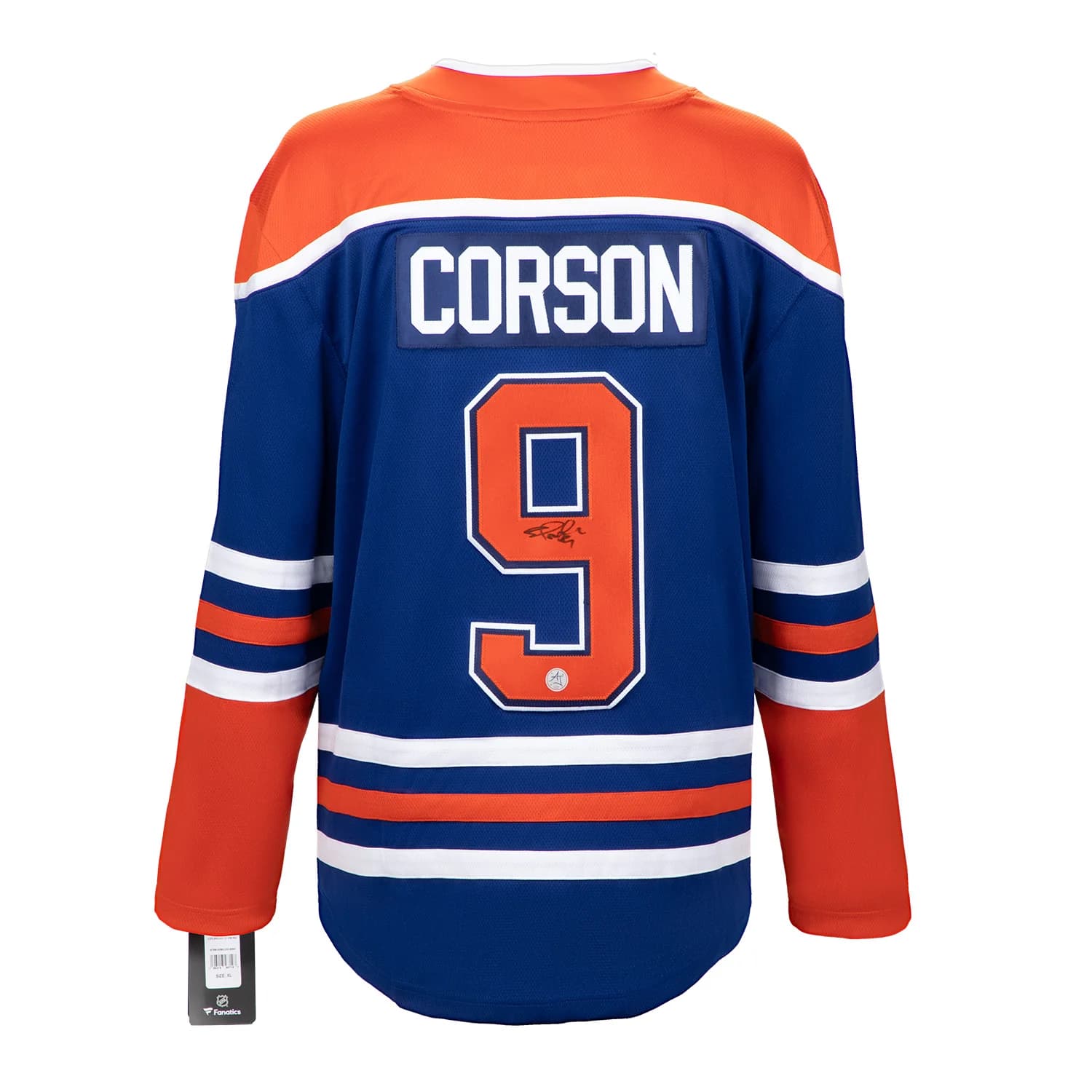 Shayne Corson Signed Edmonton Oilers Blue Fanatics Breakaway Jersey Shayne Corson Jersey blue-breakaway, Edmonton Oilers, supplier stock photo