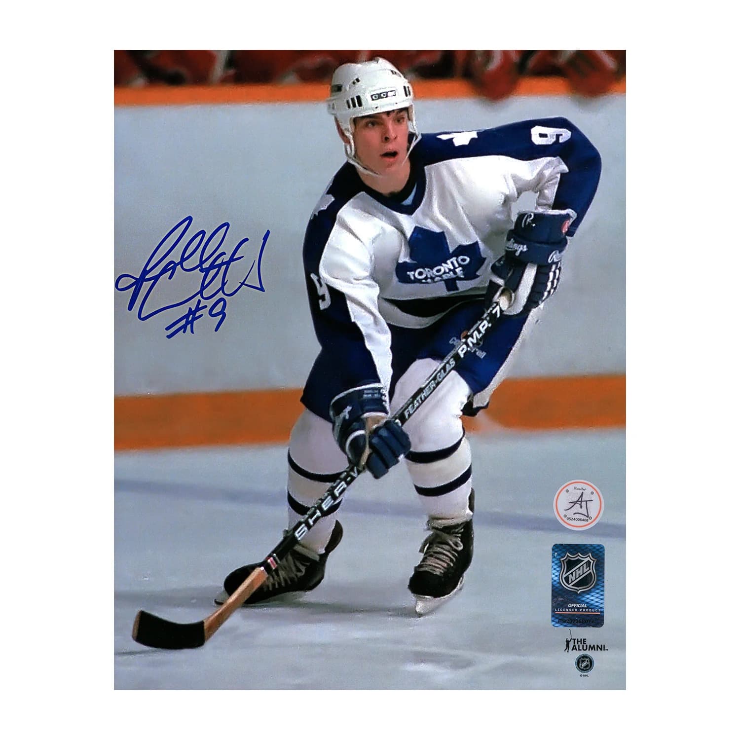Russ Courtnall Signed Toronto Maple Leafs Game Action 8x10 Photo Russ Courtnall Photo 8x10-game-action, Toronto Maple Leafs, supplier stock photo