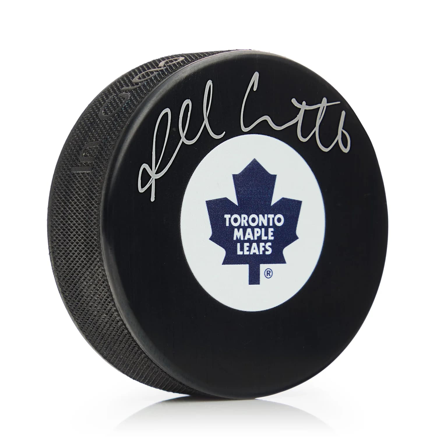 Russ Courtnall Autographed Toronto Maple Leafs Retro Logo Puck Russ Courtnall Puck retro-logo, Toronto Maple Leafs, supplier stock photo