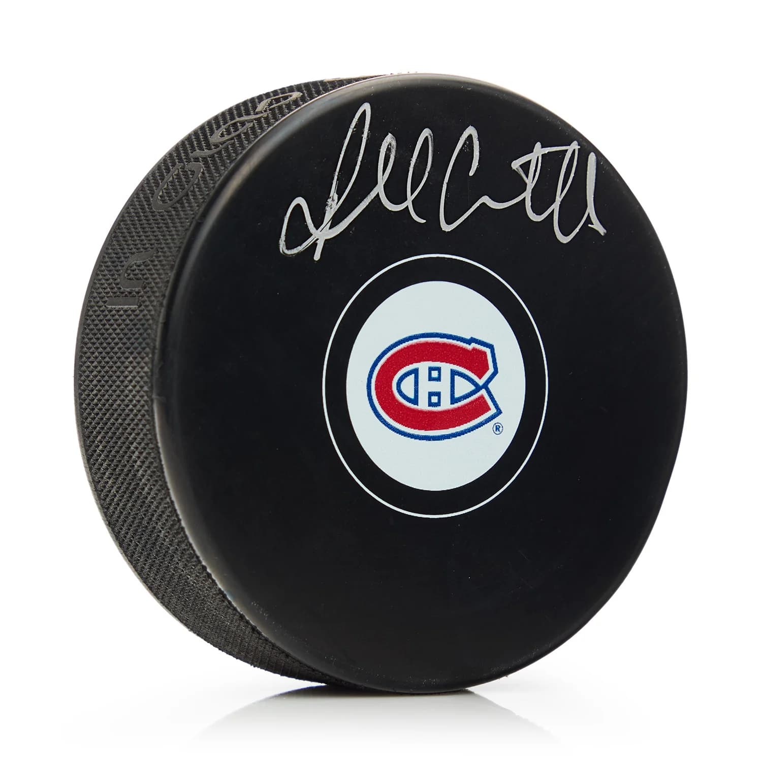 Russ Courtnall Autographed Montreal Canadiens Hockey Puck Russ Courtnall Puck hockey, Montreal Canadiens, supplier stock photo