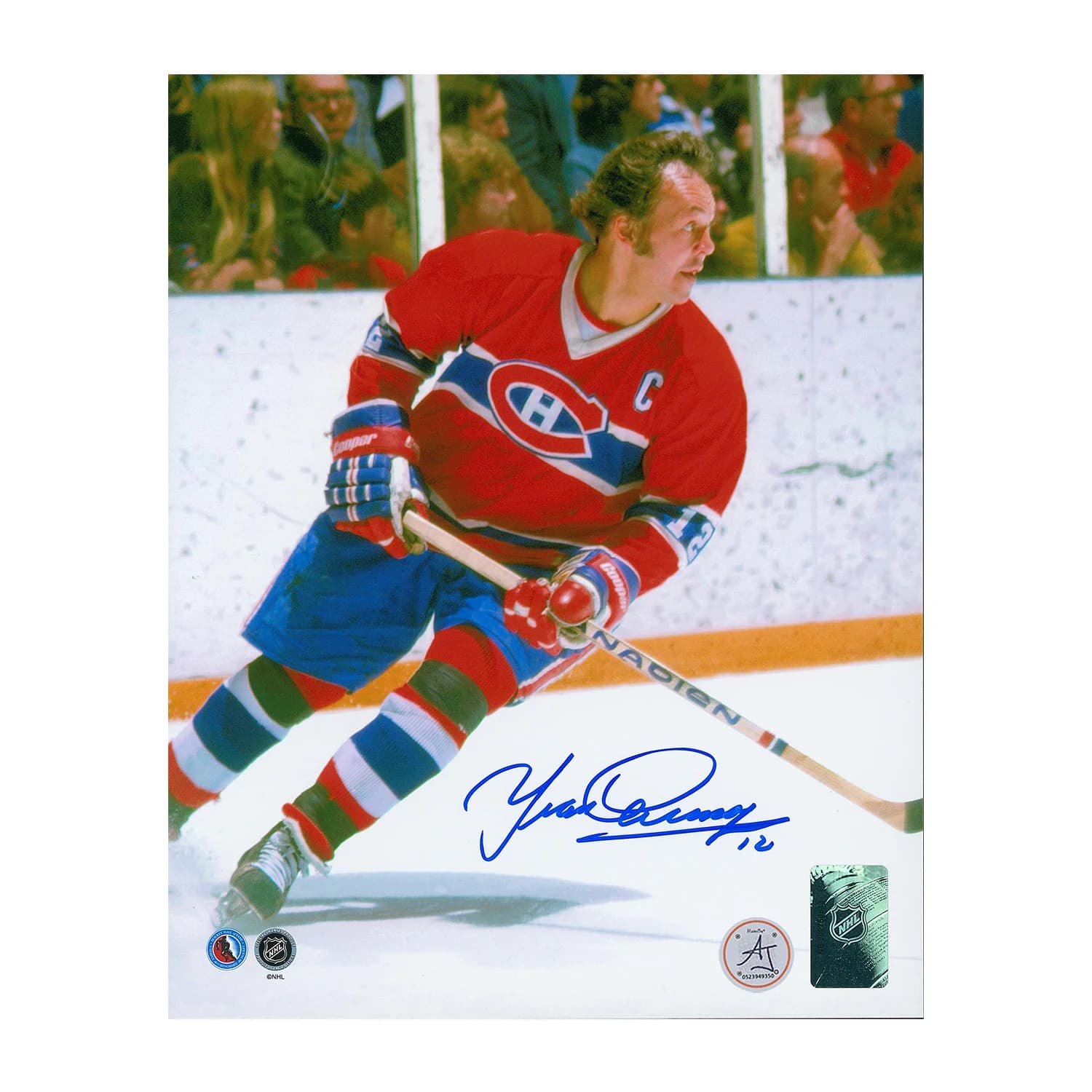 Yvan Cournoyer Signed Montreal Canadiens Hockey 8x10 Photo Yvan Cournoyer Photo 8x10-hockey, Montreal Canadiens, supplier stock photo