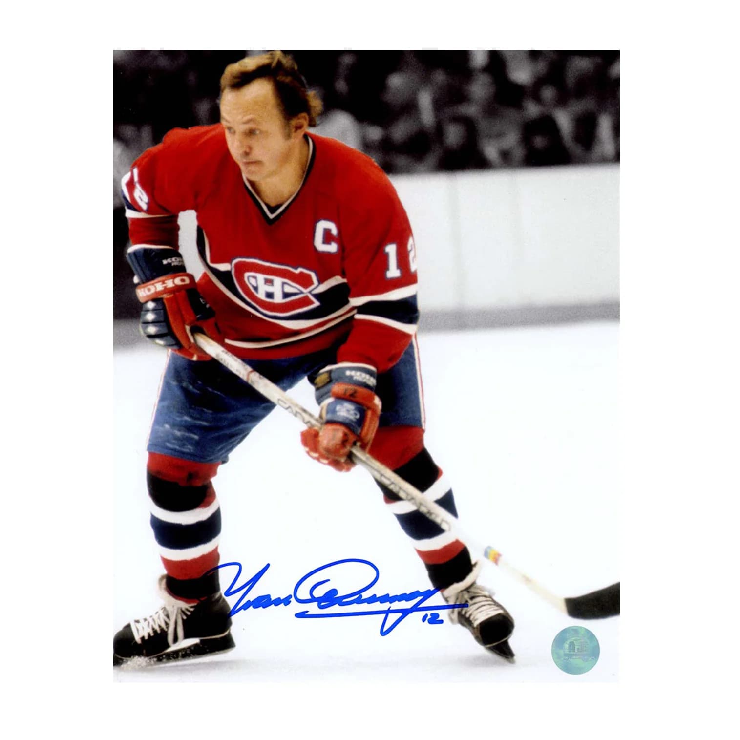 Yvan Cournoyer Signed Montreal Canadiens Color Isolation 8x10 Photo Yvan Cournoyer Photo 8x10-color-isolation, Montreal Canadiens, supplier stock photo