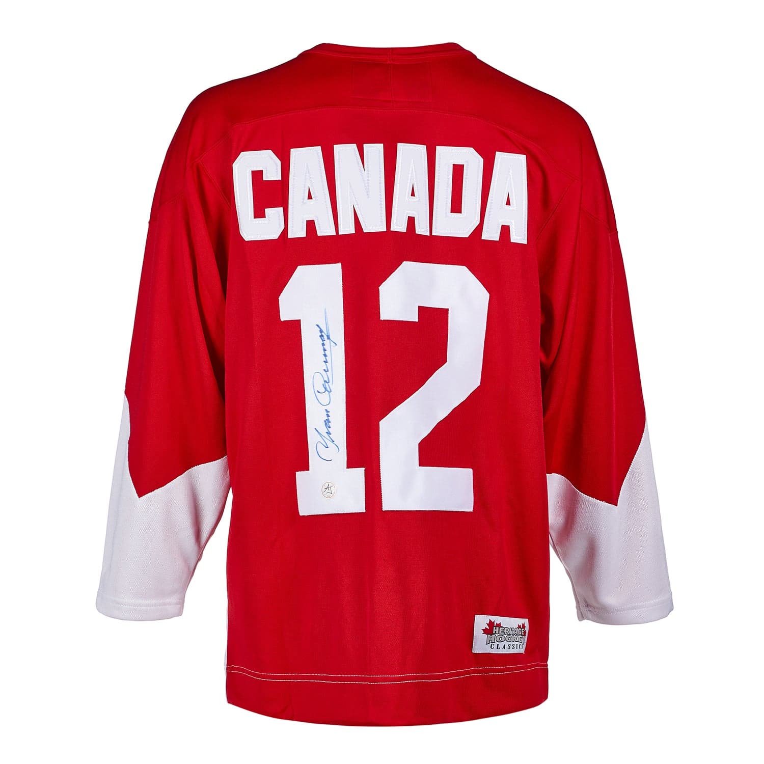 Yvan Cournoyer 1972 Summit Series Signed Team Canada Hockey Jersey Yvan Cournoyer Jersey 1972-summit-series-team-canada-hockey, supplier stock photo