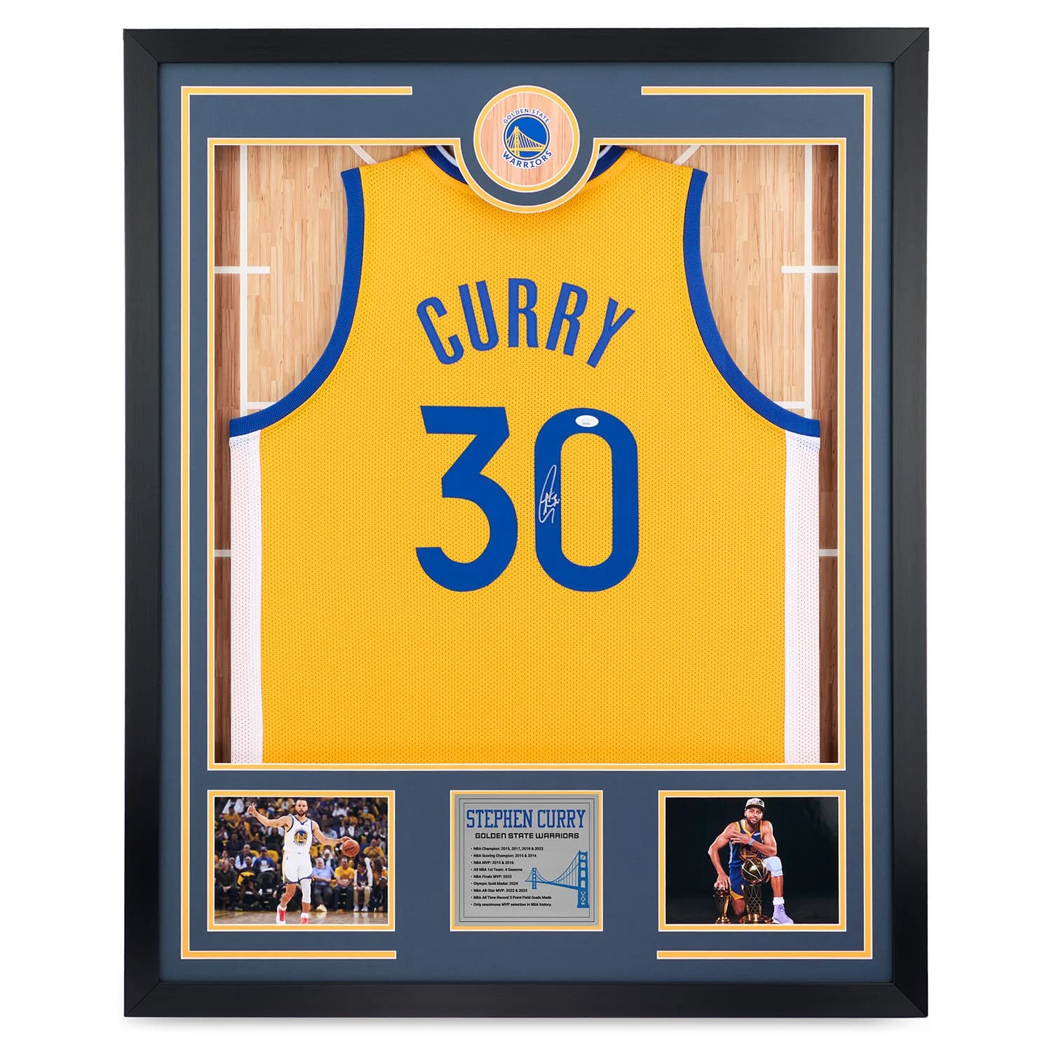Steph Curry Signed Golden State Warriors Front Row Basketball 36x44 Jersey Frame Stephen Curry Jersey 36x44-steph-front-row-basketball-frame, Golden State Warriors, supplier stock photo