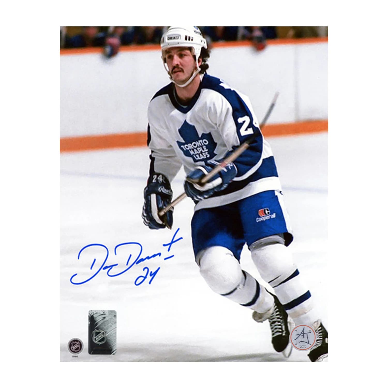Dan Daoust Autographed Toronto Maple Leafs Game Action 8x10 Photo Dan Daoust Photo 8x10-game-action, Toronto Maple Leafs, supplier stock photo
