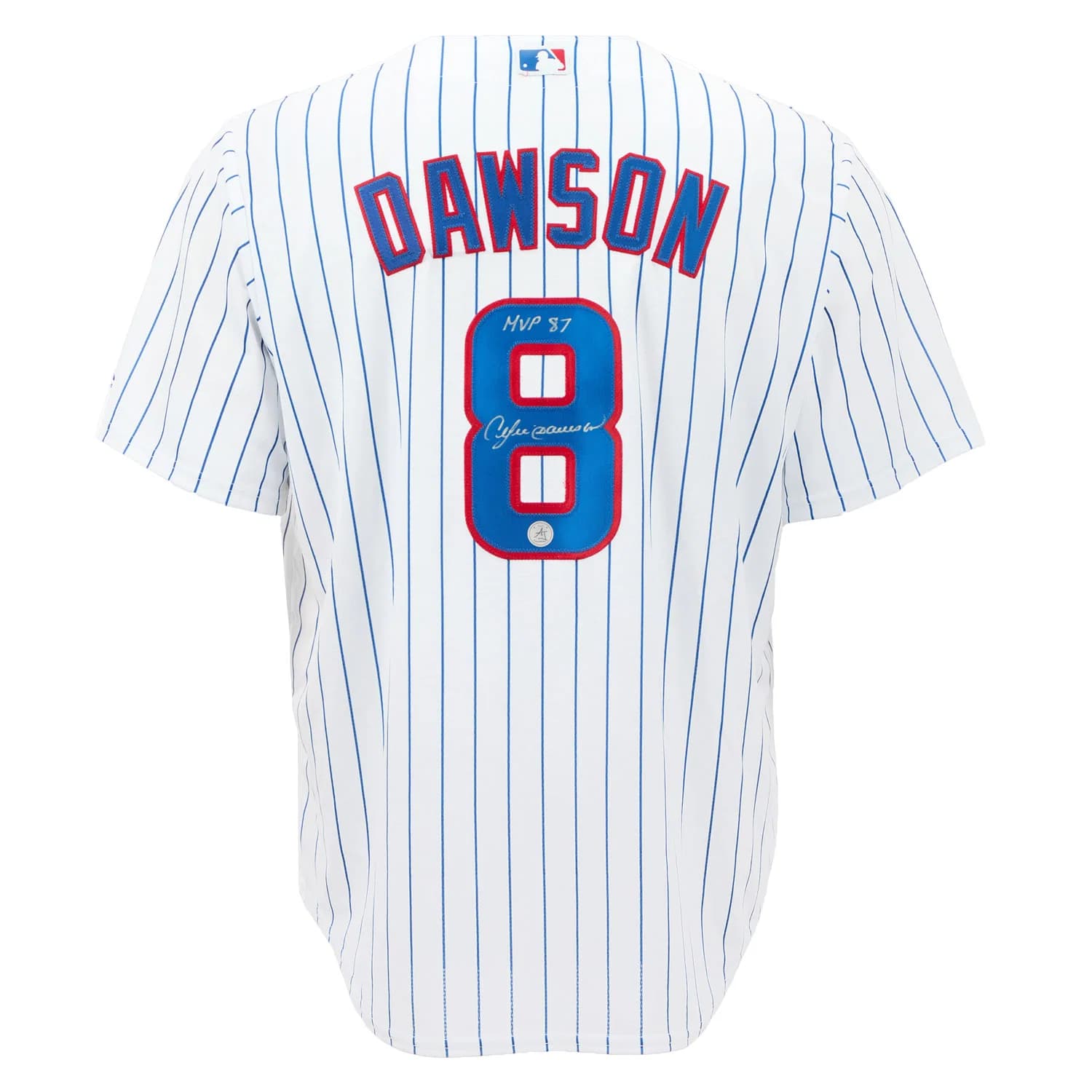 Andre Dawson Signed Chicago Cubs White Majestic Jersey with MVP 87 Note Andre Dawson Jersey white-majestic-mvp-87-note, Chicago Cubs, supplier stock photo