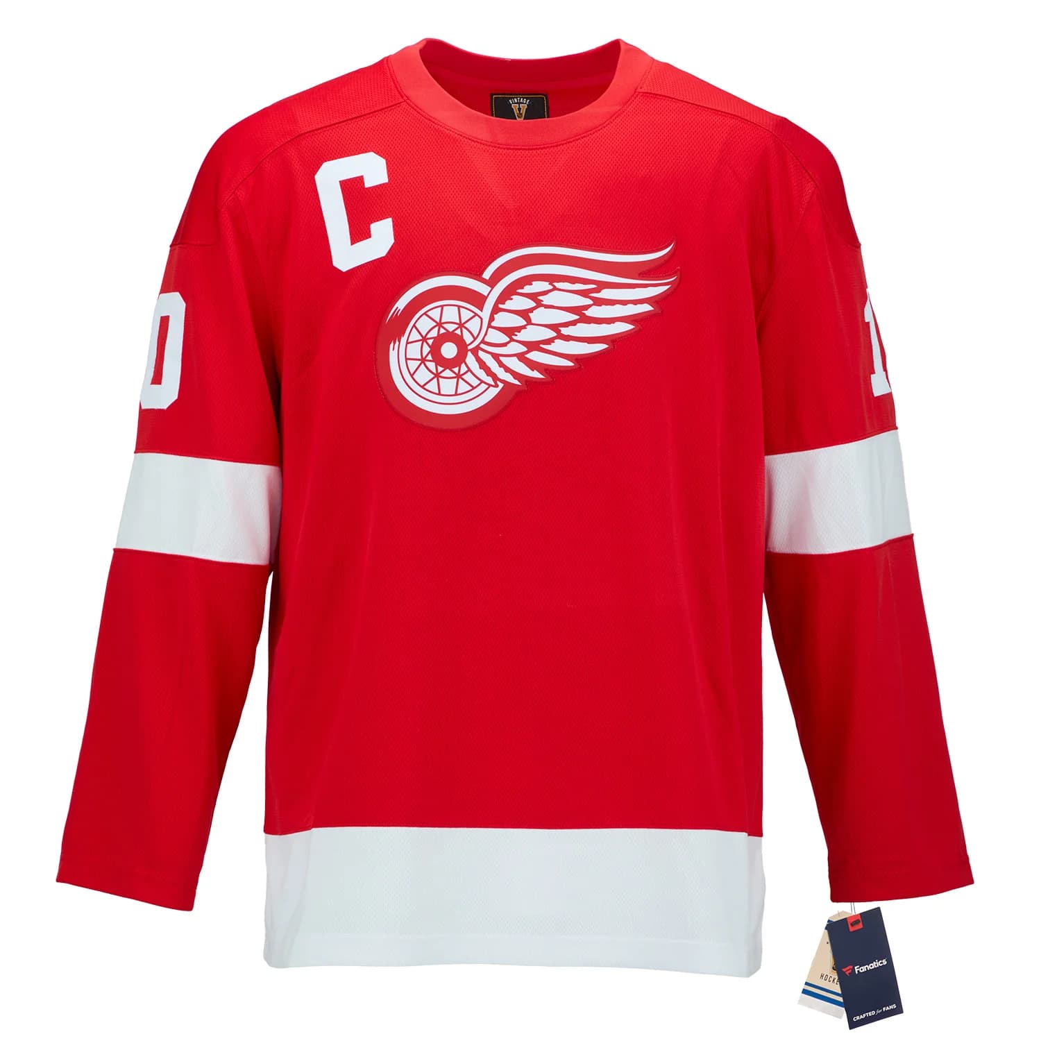 Alex Delvecchio Signed Detroit Red Wings Throwback Breakaway Jersey Alex Delvecchio Jersey throwback-breakaway, Detroit Red Wings, view 2, supplier stock photo