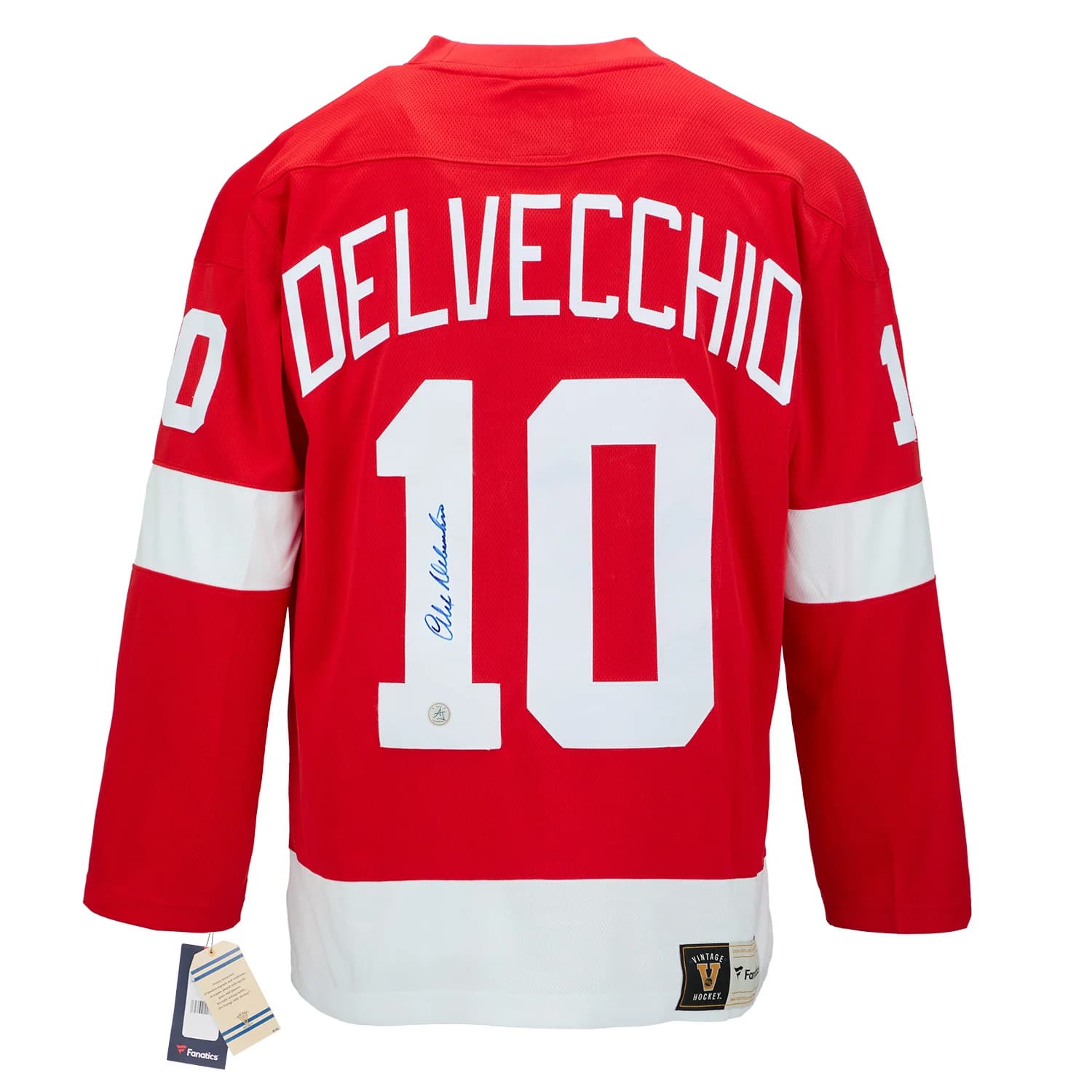 Alex Delvecchio Signed Detroit Red Wings Throwback Breakaway Jersey Alex Delvecchio Jersey throwback-breakaway, Detroit Red Wings, supplier stock photo