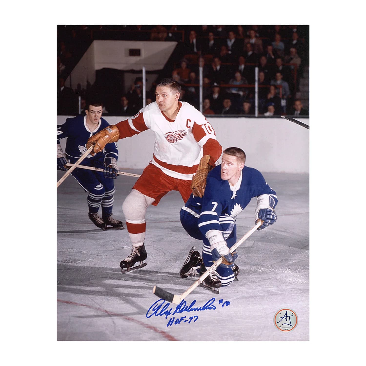 Alex Delvecchio Autographed Detroit Red Wings Captain 8x10 Photo Alex Delvecchio Photo 8x10-captain, Detroit Red Wings, supplier stock photo