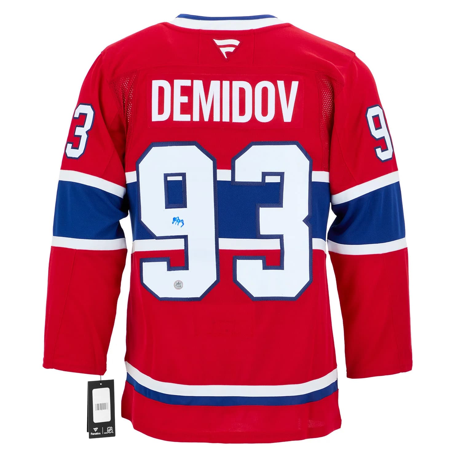 Ivan Demidov Autographed Montreal Canadiens Fanatics Premium Jersey Ivan Demidov Jersey ivan-demidov-premium, Montreal Canadiens, supplier stock photo