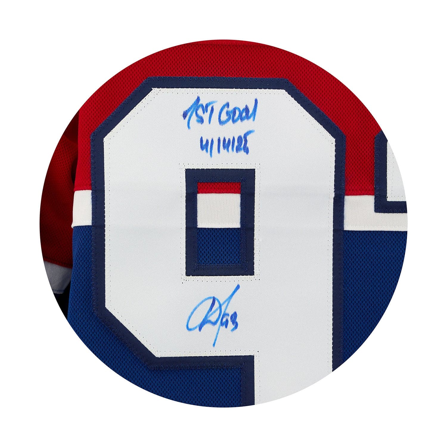 Ivan Demidov Montreal Canadiens Signed 1st Goal Fanatics Premium Jersey #28/93 Ivan Demidov Jersey ivan-demidov-1st-goal-premium-28, Montreal Canadiens, view 3, supplier stock photo