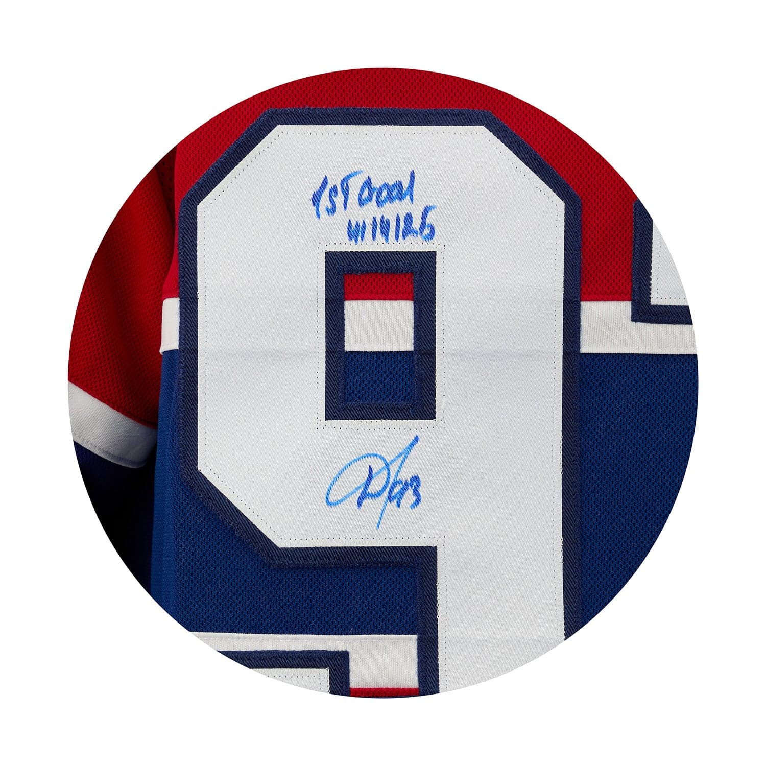 Ivan Demidov Montreal Canadiens Signed 1st Goal Fanatics Premium Jersey #27/93 Ivan Demidov Jersey ivan-demidov-1st-goal-premium-27, Montreal Canadiens, view 3, supplier stock photo
