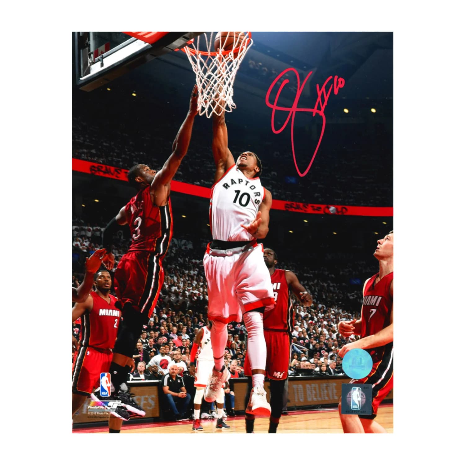 DeMar DeRozan Signed Toronto Raptors Game 7 Playoff Win vs Heat 8x10 Photo DeMar DeRozan Photo 8x10-toronto-raptors-game-7-playoff-win, supplier stock photo