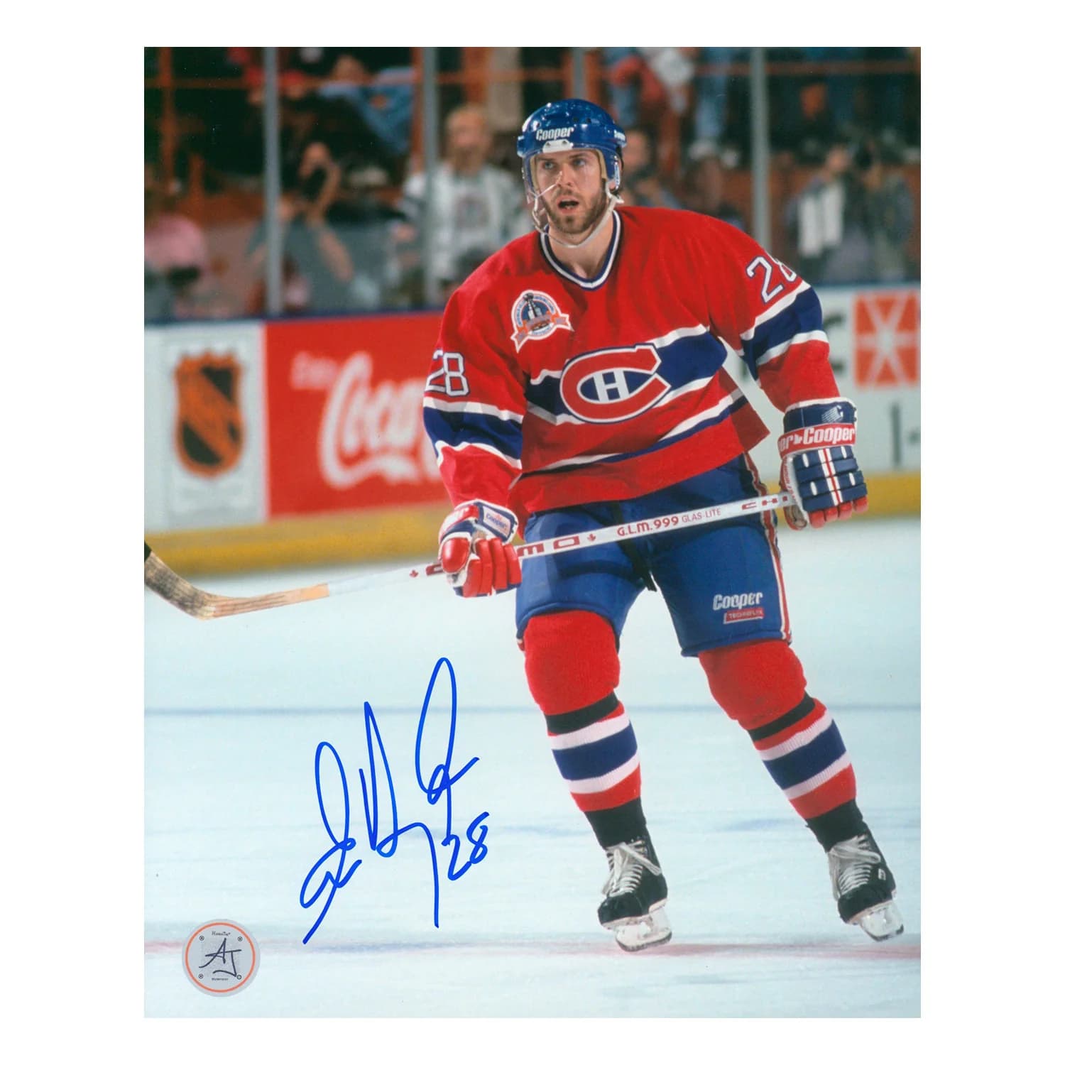 Eric Desjardins Autographed Montreal Canadiens Hockey 8x10 Photo Eric Desjardins Photo 8x10-hockey, Montreal Canadiens, supplier stock photo