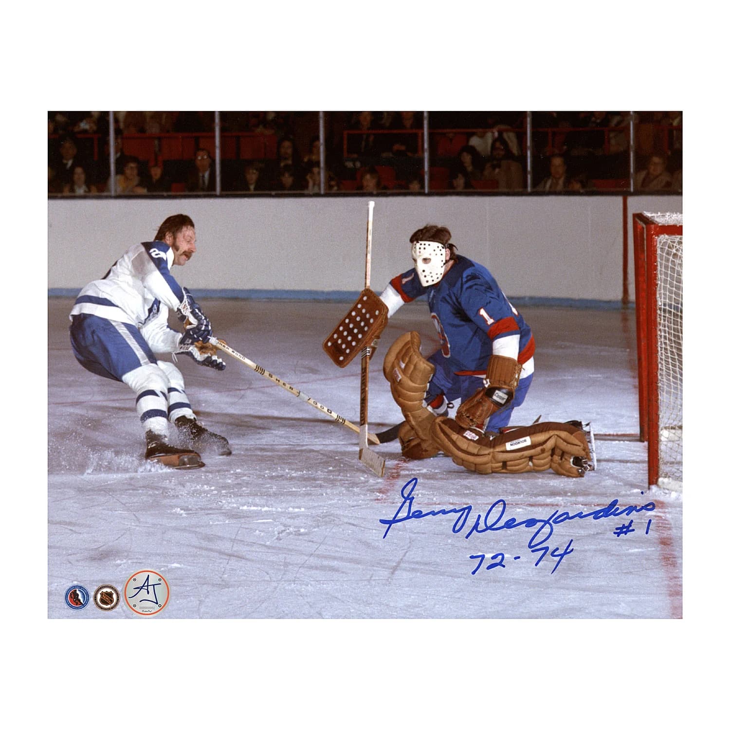 Gerry Desjardins New York Islanders Autographed Goalie 8x10 Photo Gerry Desjardins Photo 8x10-goalie, New York Islanders, supplier stock photo