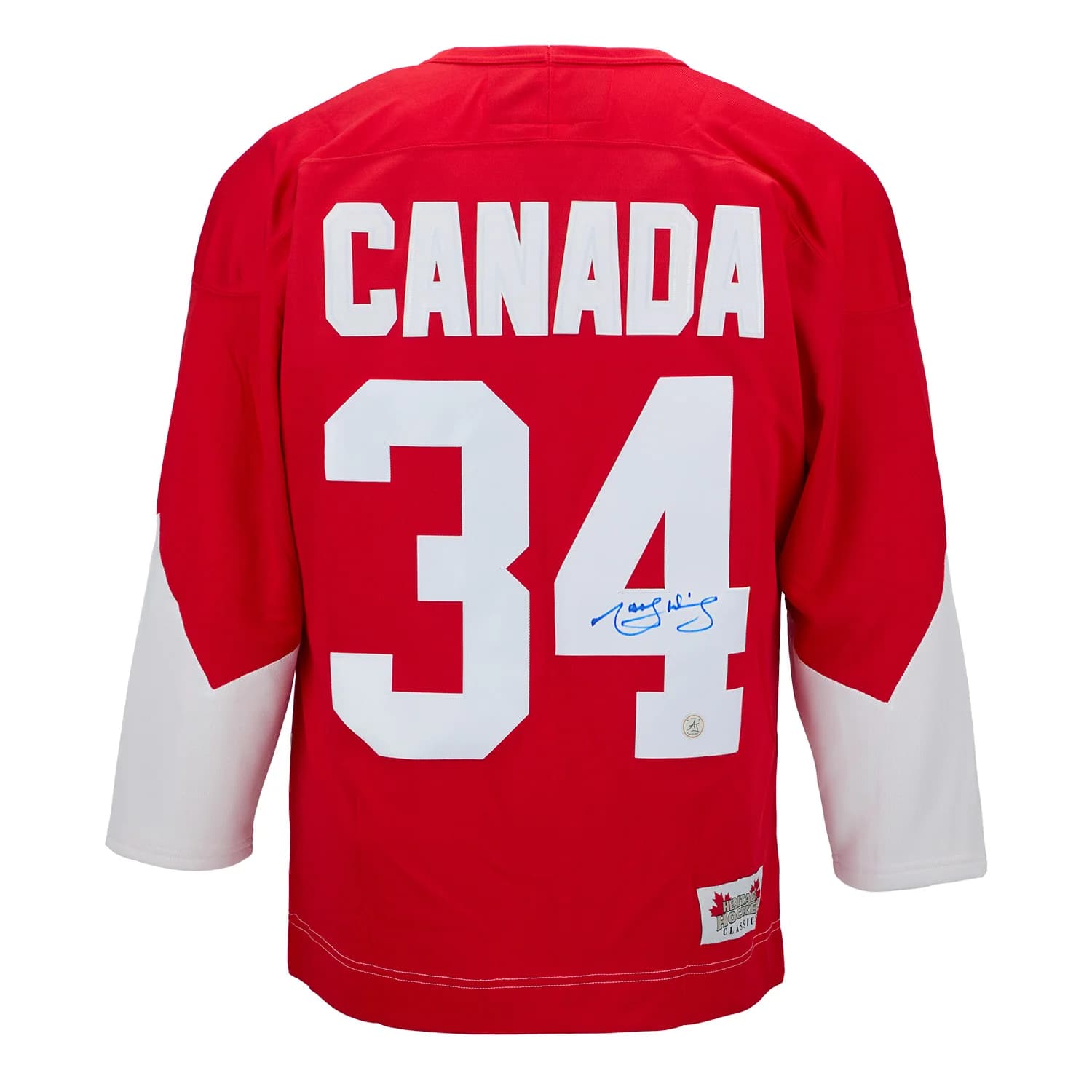 Marcel Dionne Autographed Team Canada Red Summit Series Jersey Marcel Dionne Jersey team-canada-red-summit-series, supplier stock photo