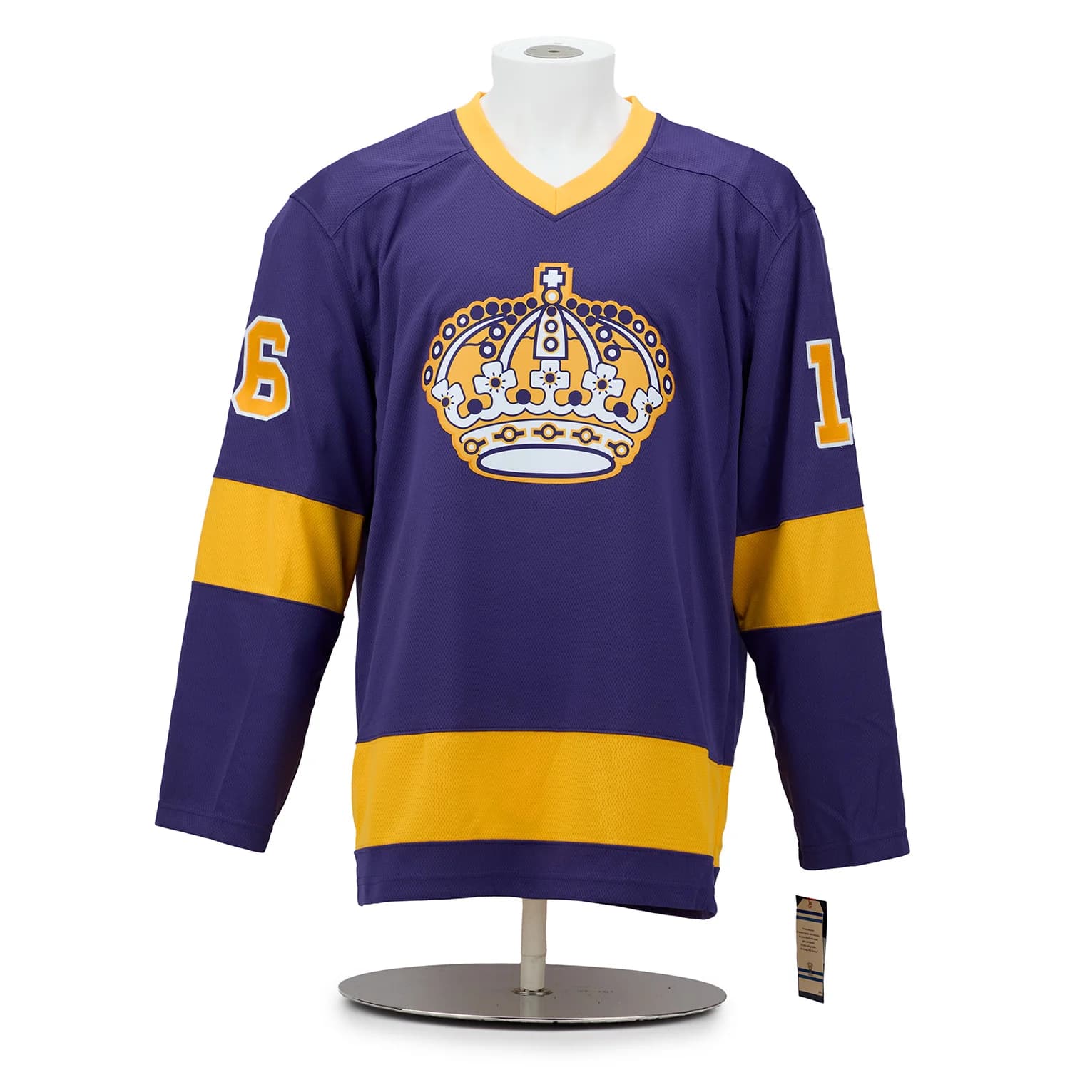 Marcel Dionne Signed Los Angeles Kings Royal impressionist Art Jersey #1/16 Marcel Dionne Jersey marcel-dionne-los-angeles-kings-royal, Los Angeles Kings, view 2, supplier stock photo