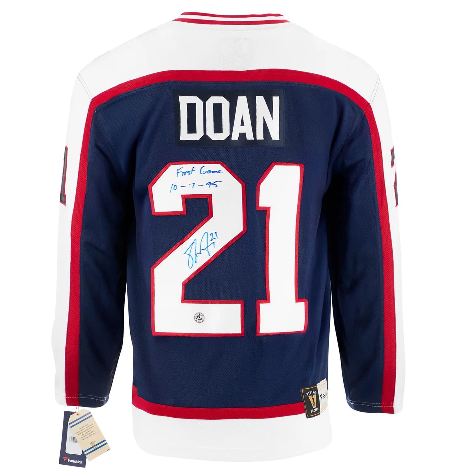 Shane Doan Winnipeg Jets Signed & Dated 1st Game Fanatics Throwback Jersey Shane Doan Jersey dated-1st-game-throwback, Winnipeg Jets, supplier stock photo