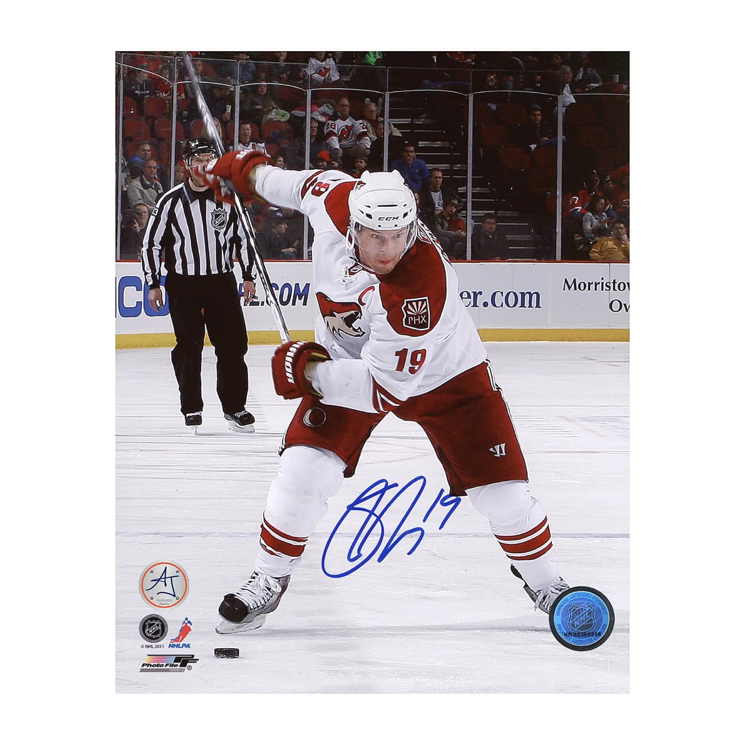 Shane Doan Autographed Arizona Coyotes Slapshot 8x10 Photo Shane Doan Photo 8x10-slapshot, Arizona Coyotes, supplier stock photo