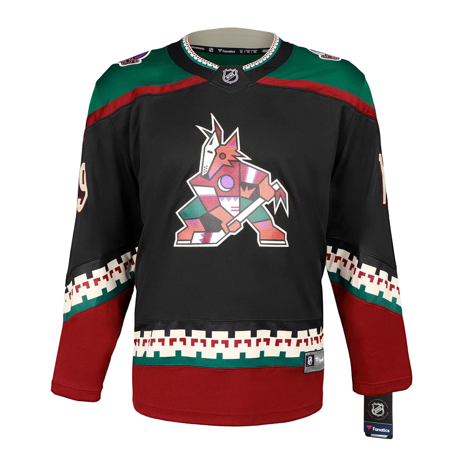 Shane Doan Autographed Arizona Coyotes Black Kachina Fanatics Breakaway Jersey Shane Doan Jersey black-kachina-breakaway, Arizona Coyotes, view 2, supplier stock photo