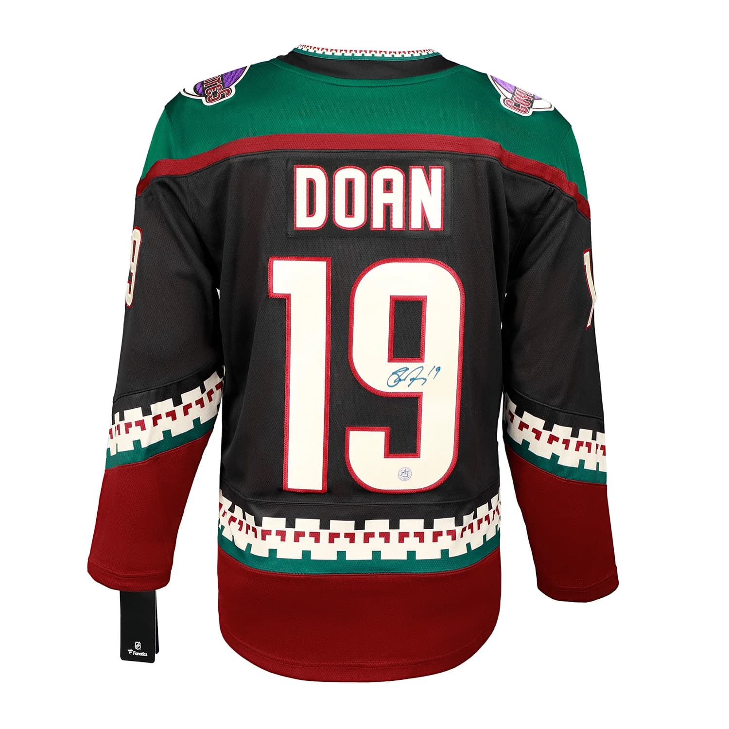 Shane Doan Autographed Arizona Coyotes Black Kachina Fanatics Breakaway Jersey Shane Doan Jersey black-kachina-breakaway, Arizona Coyotes, supplier stock photo