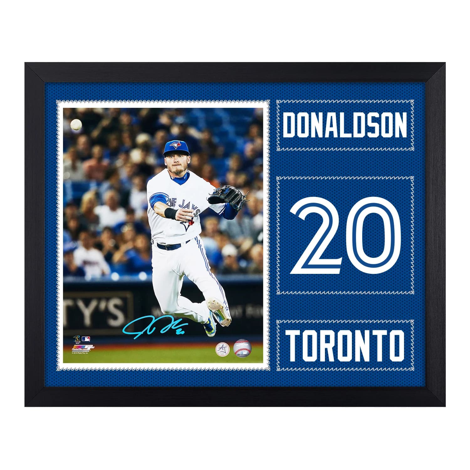 Josh Donaldson Signed Toronto Blue Jays Uniform Graphic 19x23 Frame Josh Donaldson Jersey 19x23-toronto-blue-jays-uniform-graphic-frame, supplier stock photo