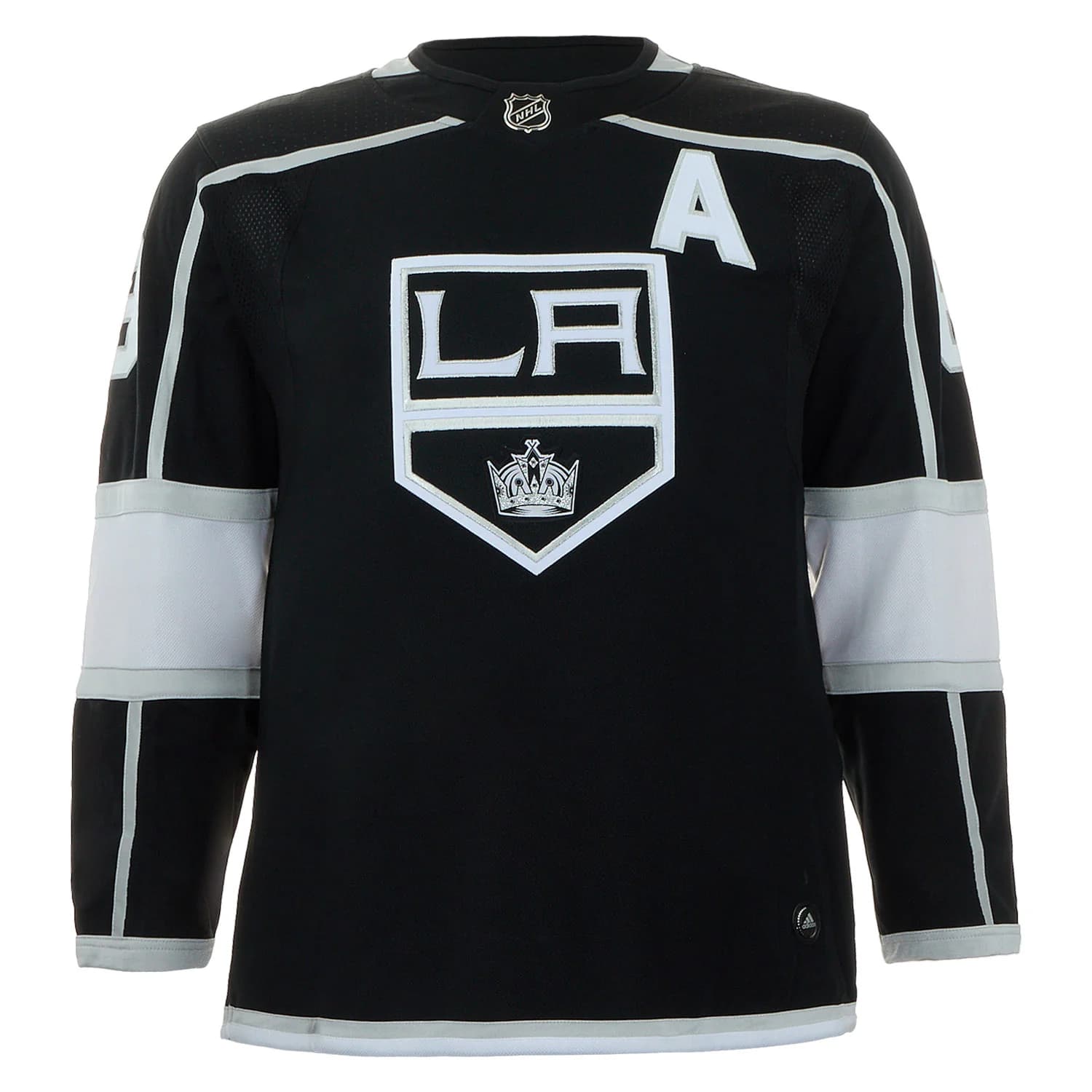 Drew Doughty Autographed Los Angeles Kings Black adidas Jersey Drew Doughty Jersey drew-doughty-los-angeles-kings-black, Los Angeles Kings, view 2, supplier stock photo