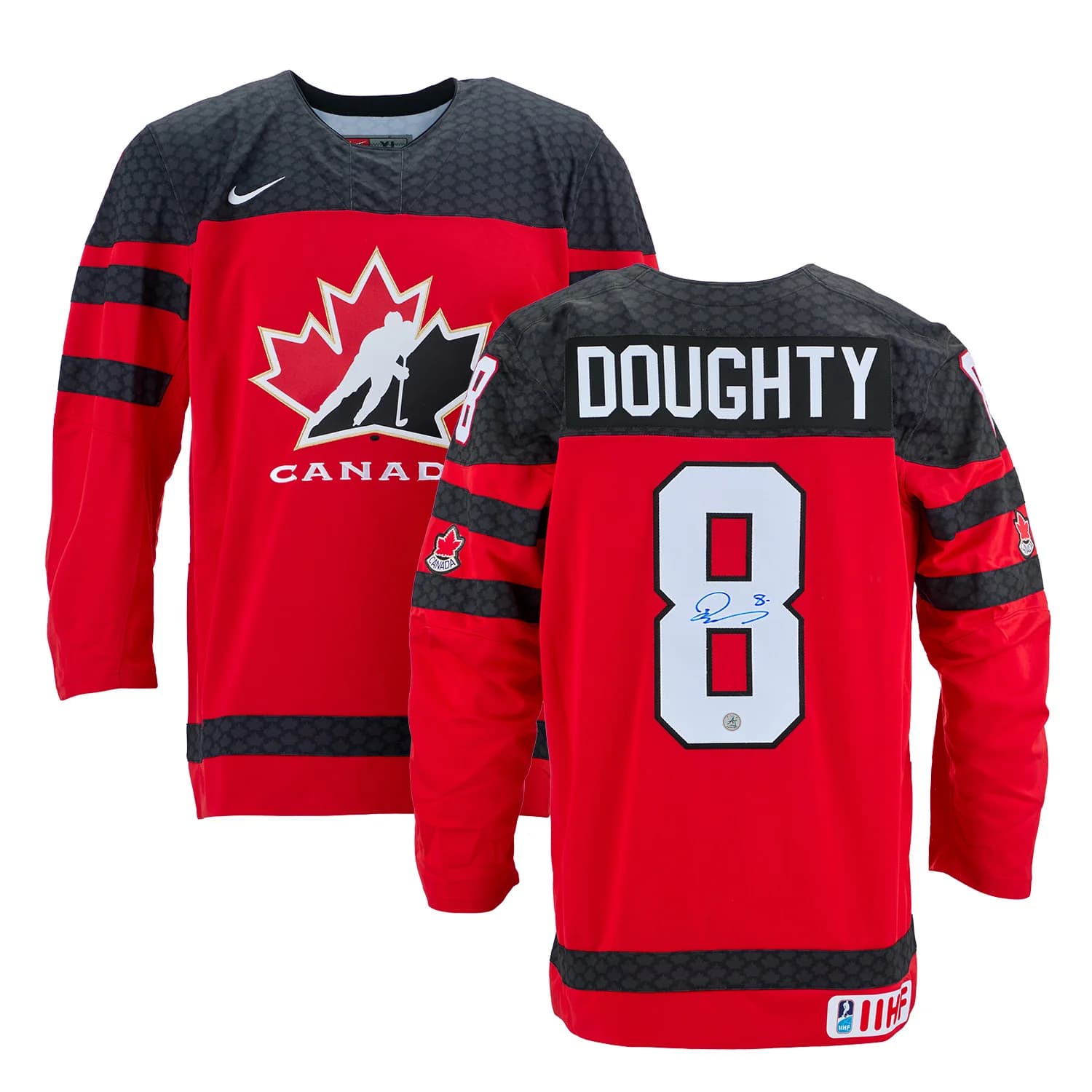 Drew Doughty Autographed Team Canada Red Nike Hockey Jersey Drew Doughty Jersey drew-doughty-team-canada-red-nike, view 3, supplier stock photo