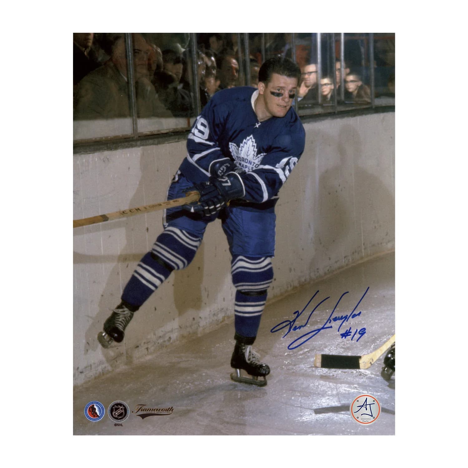 Kent Douglas Autographed Toronto Maple Leafs Game Action 8x10 Photo Kent Douglas Photo 8x10-game-action, Toronto Maple Leafs, supplier stock photo