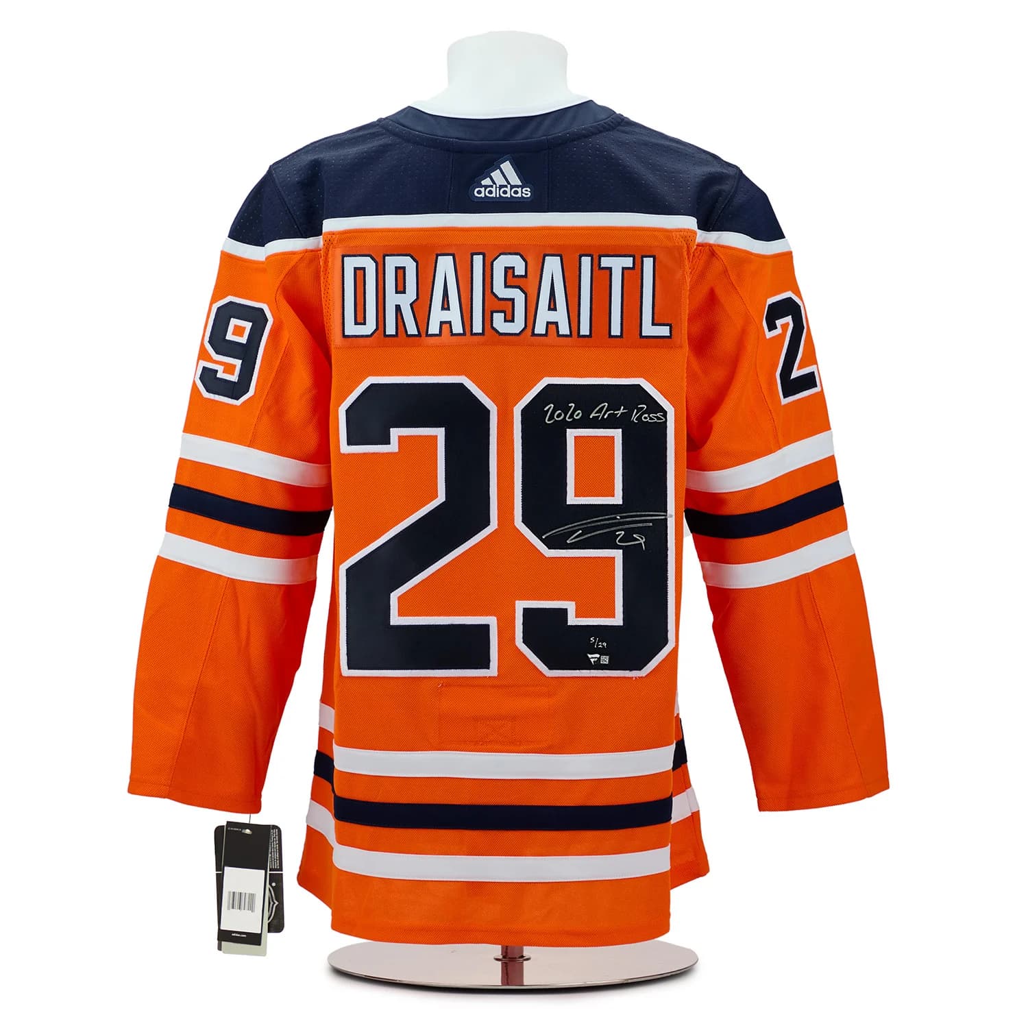 Leon Draisaitl Signed & Inscribed Edmonton Oilers Art Ross adidas Jersey #5/29 Leon Draisaitl Jersey leon-draisaitl-inscribed-art-ross-adidas, Edmonton Oilers, supplier stock photo