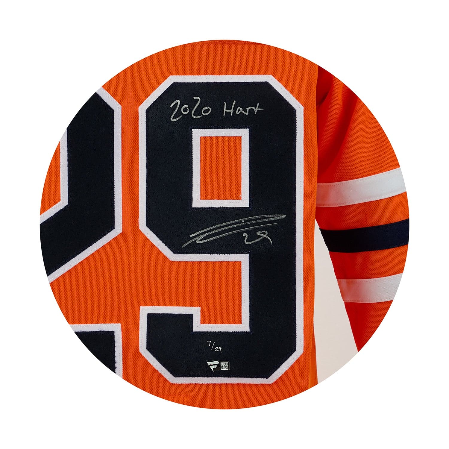 Leon Draisaitl Edmonton Oilers Signed & Inscribed MVP adidas Jersey #7/29 Leon Draisaitl Jersey leon-draisaitl-inscribed-mvp-adidas-7, Edmonton Oilers, view 3, supplier stock photo