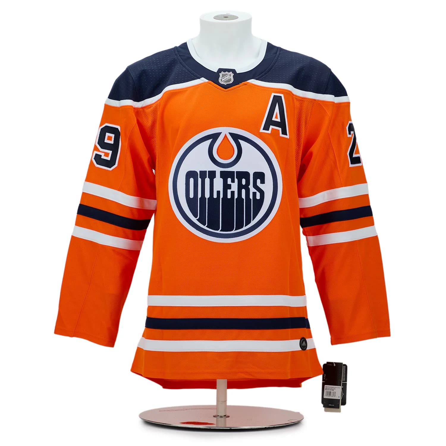 Leon Draisaitl Edmonton Oilers Signed & Inscribed MVP adidas Jersey #7/29 Leon Draisaitl Jersey leon-draisaitl-inscribed-mvp-adidas-7, Edmonton Oilers, view 2, supplier stock photo