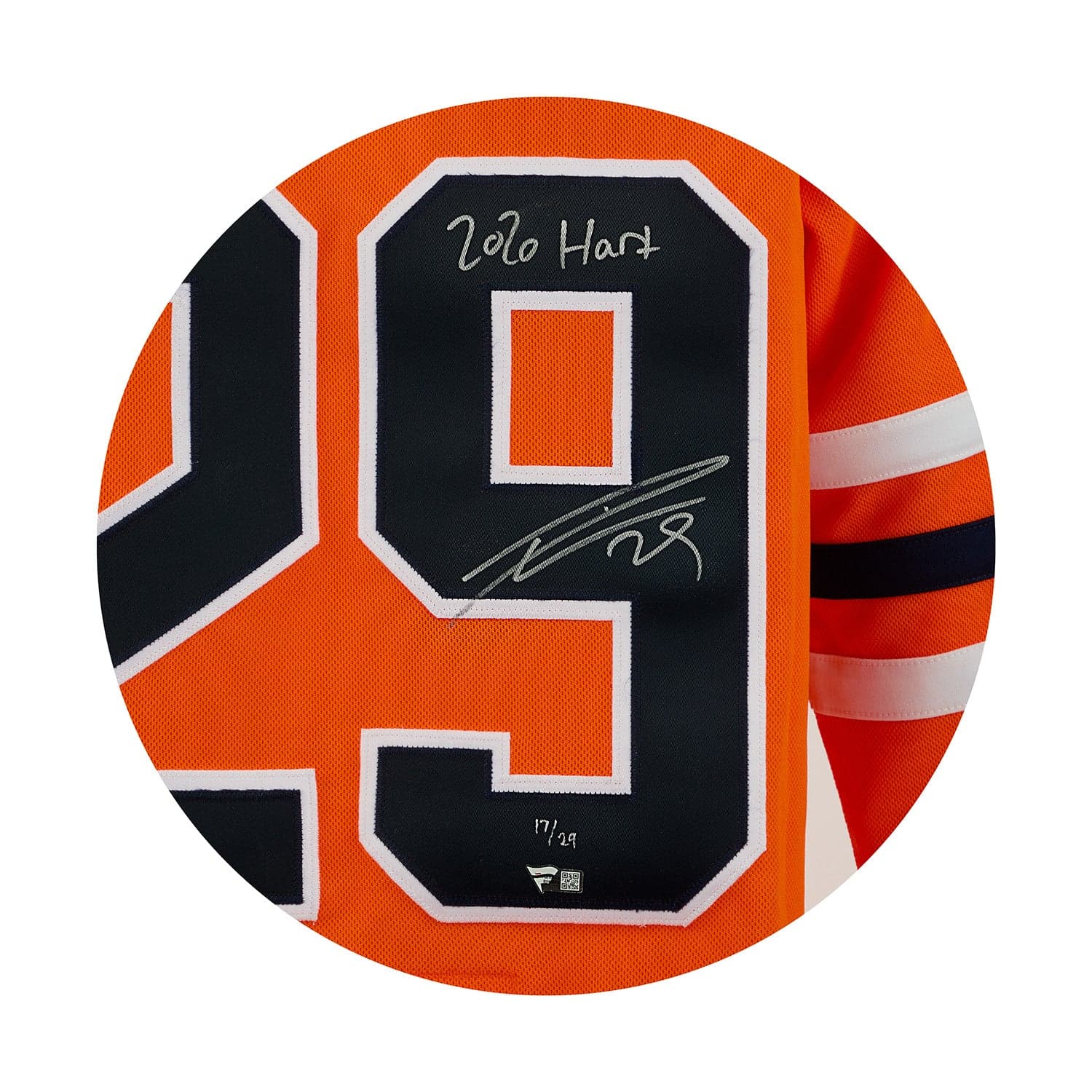 Leon Draisaitl Edmonton Oilers Signed & Inscribed MVP adidas Jersey #17/29 Leon Draisaitl Jersey leon-draisaitl-inscribed-mvp-adidas-17, Edmonton Oilers, view 3, supplier stock photo