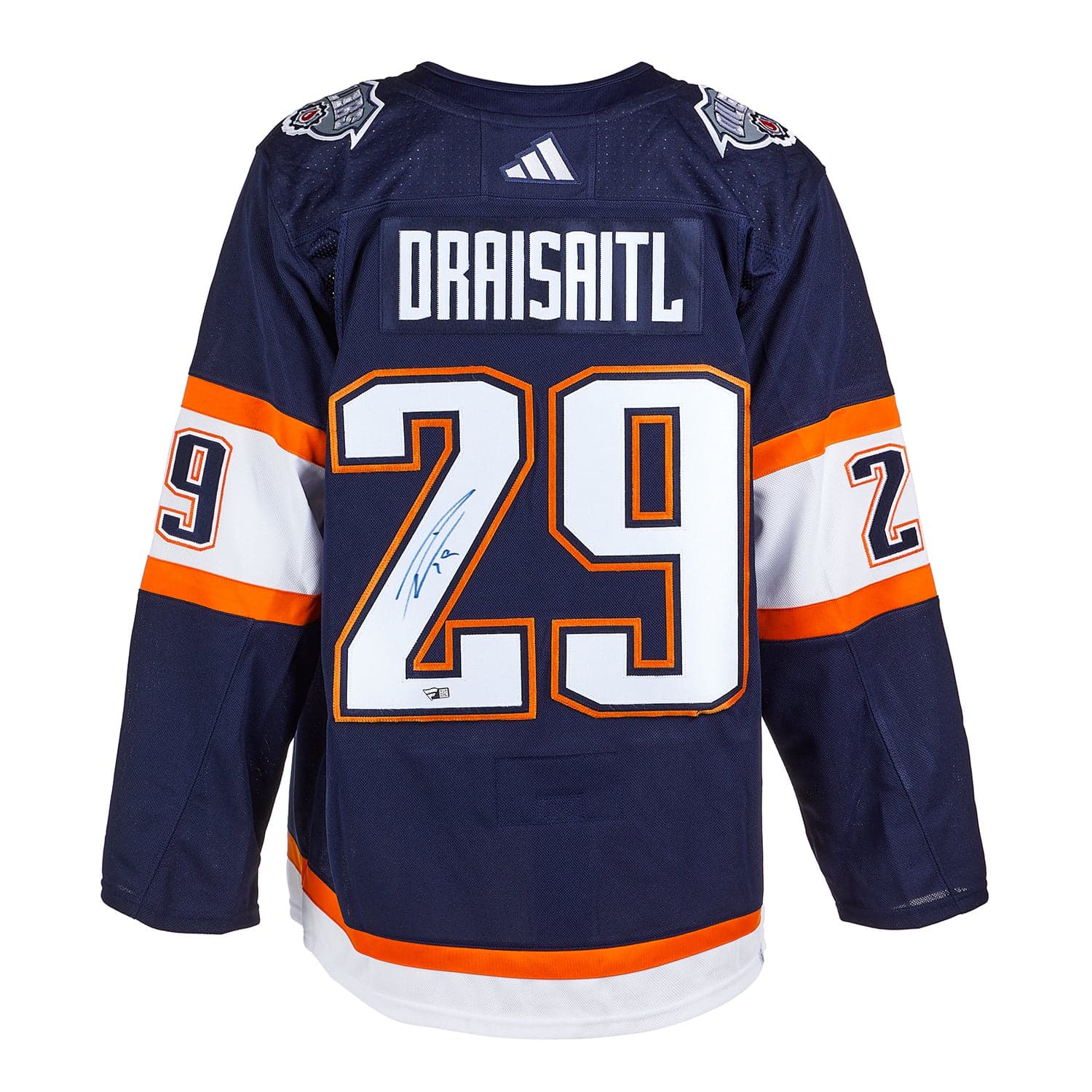 Leon Draisaitl Signed Edmonton Oilers Reverse Retro 2.0 adidas Jersey Leon Draisaitl Jersey reverse-retro-2-0-adidas, Edmonton Oilers, supplier stock photo